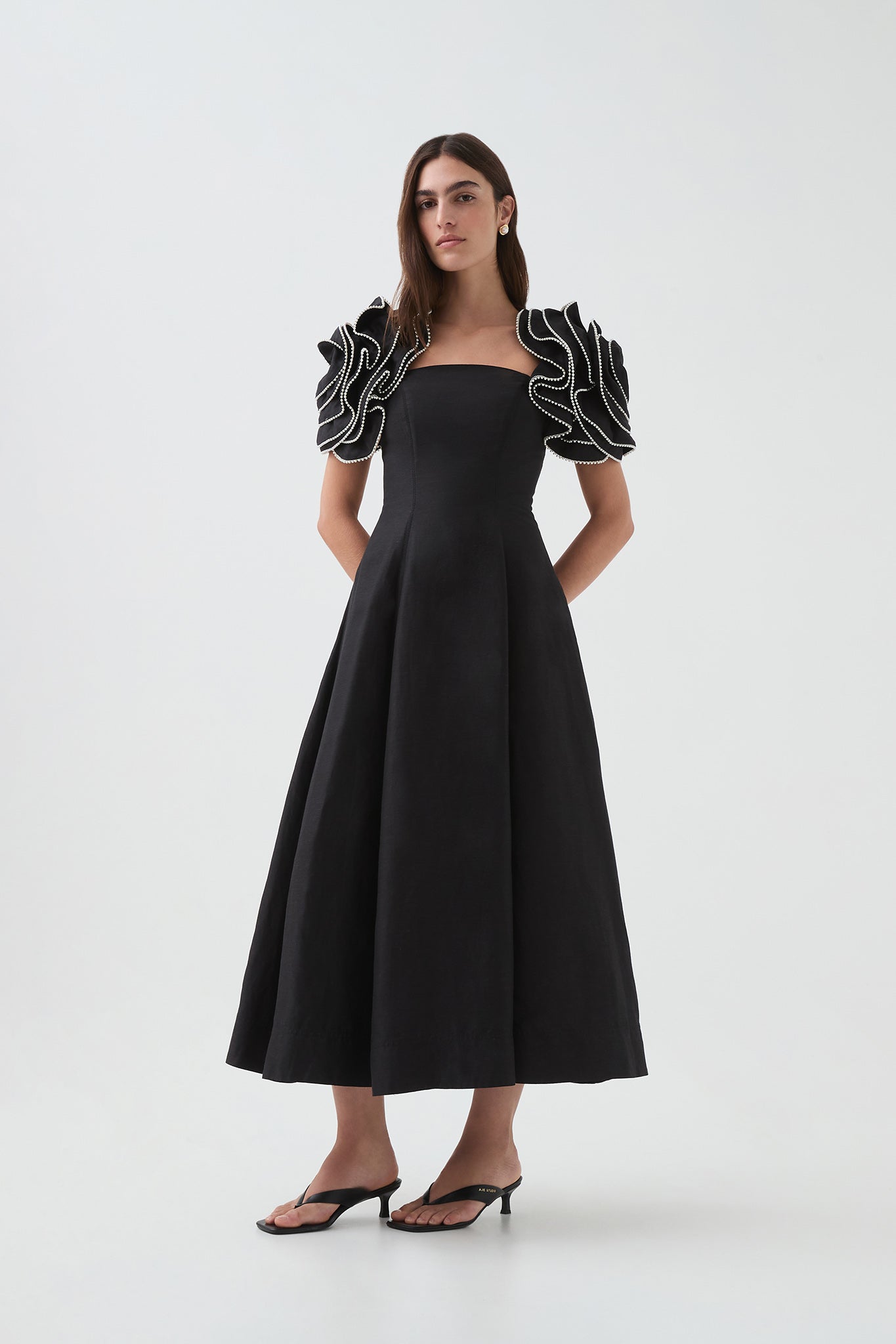 Twyla Midi Dress-BLACK / 4 Twyla Midi Dress-BLACK / 4