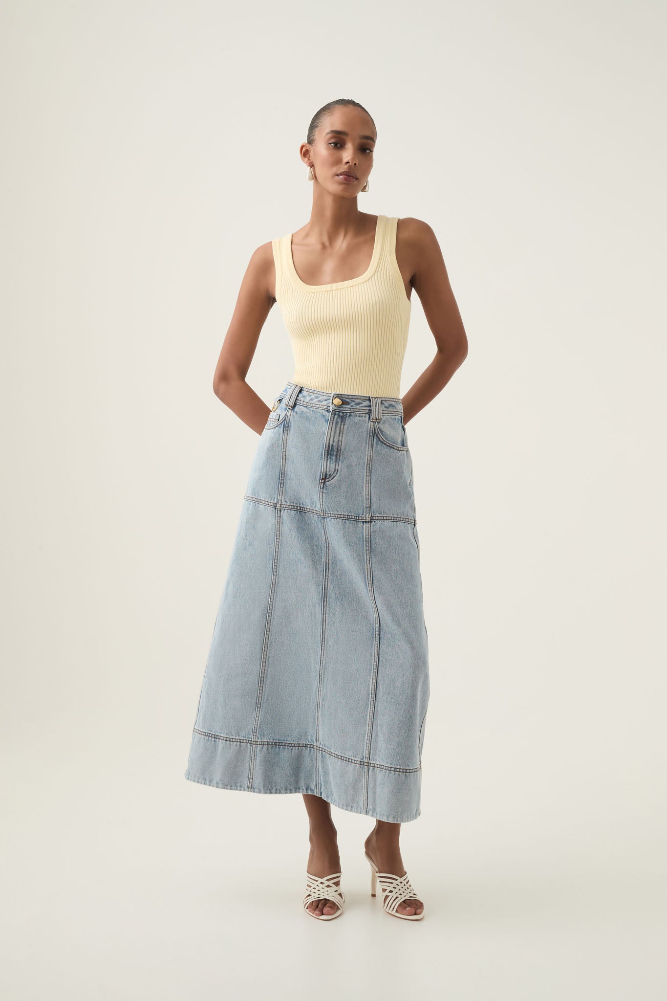 Sea denim shops skirt