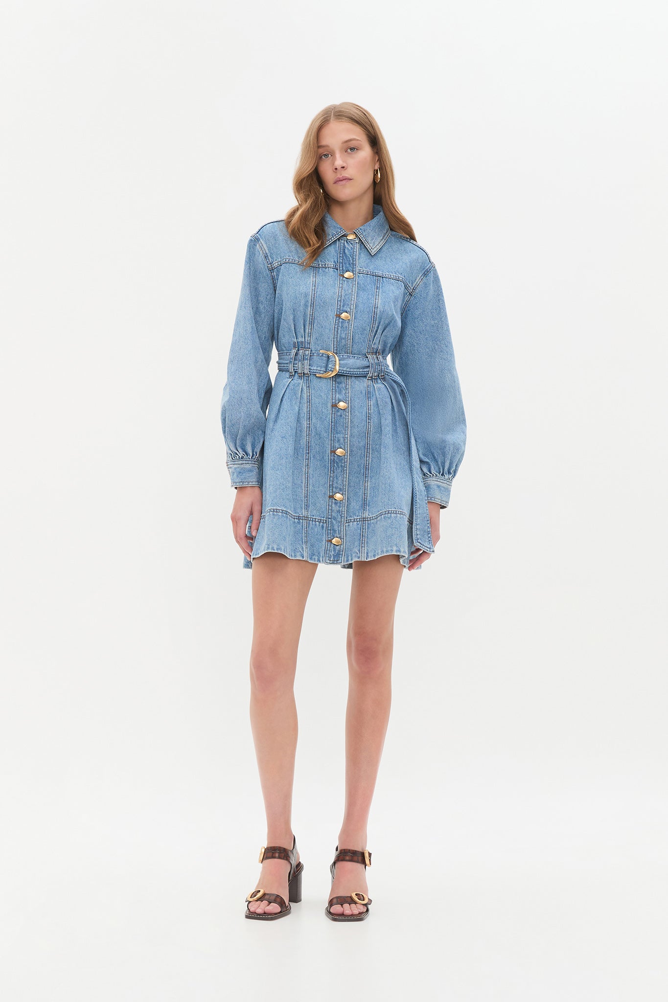 Lane Denim Mini Dress | Coastal Wash