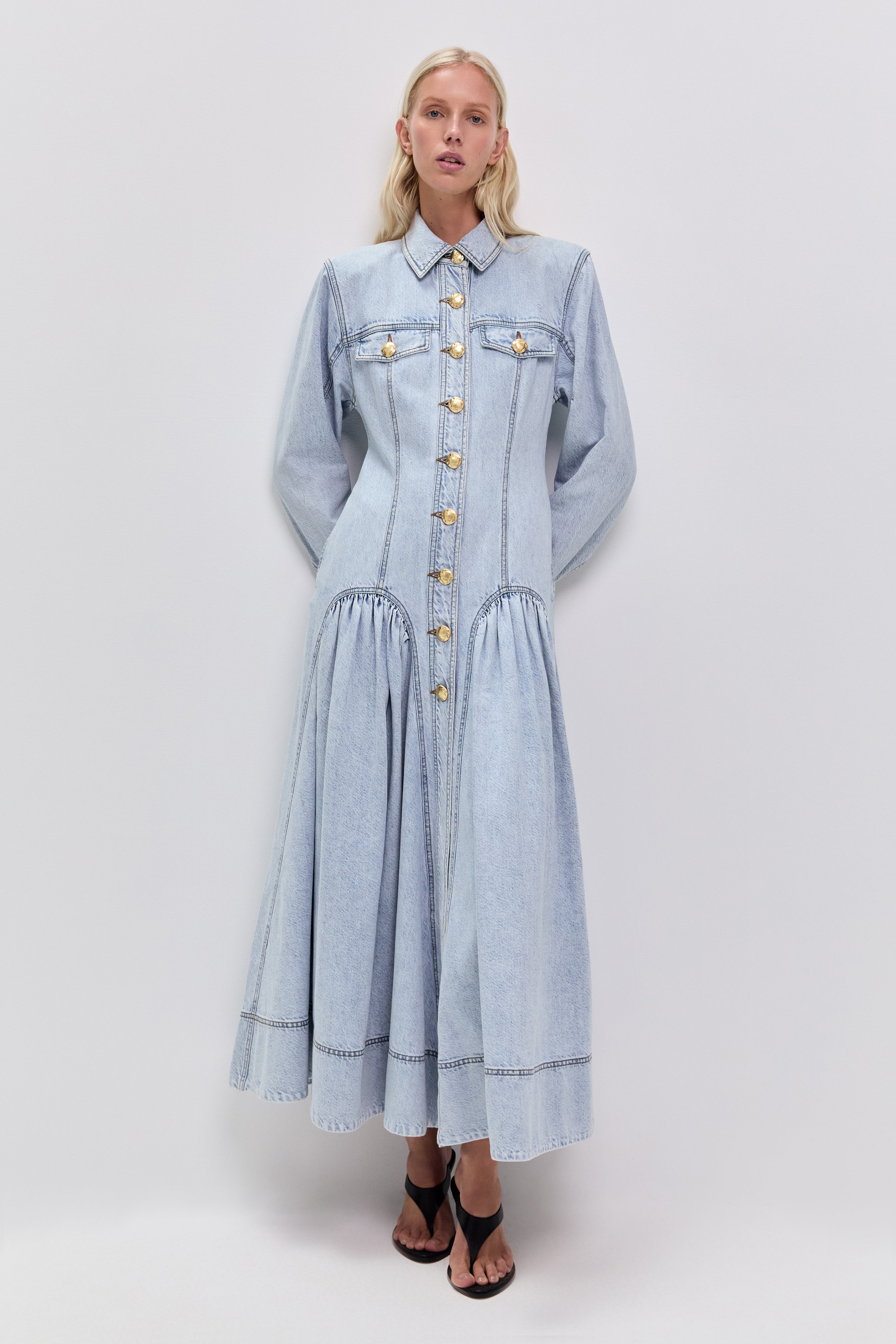 Noa Denim Maxi Dress