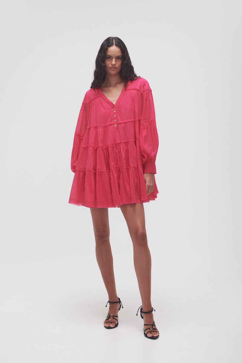 Plunge on sale smock dress