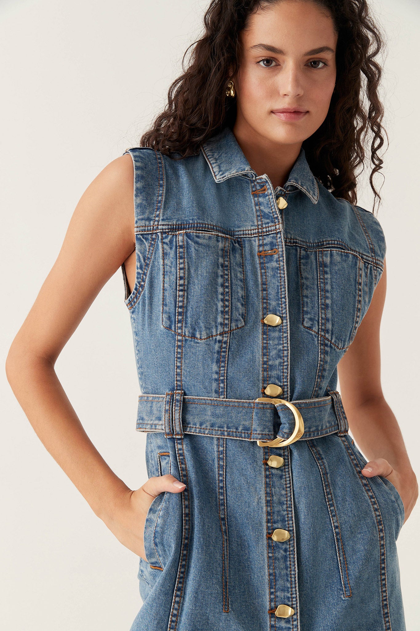 Colorado Denim Midi Dress