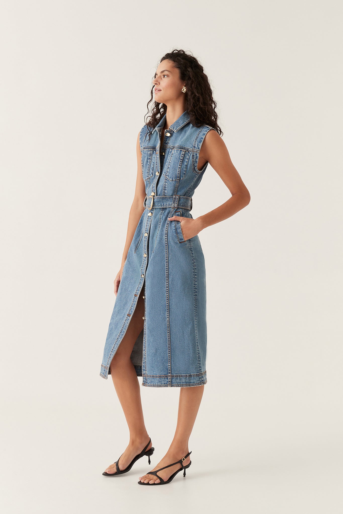 Colorado Denim Midi Dress