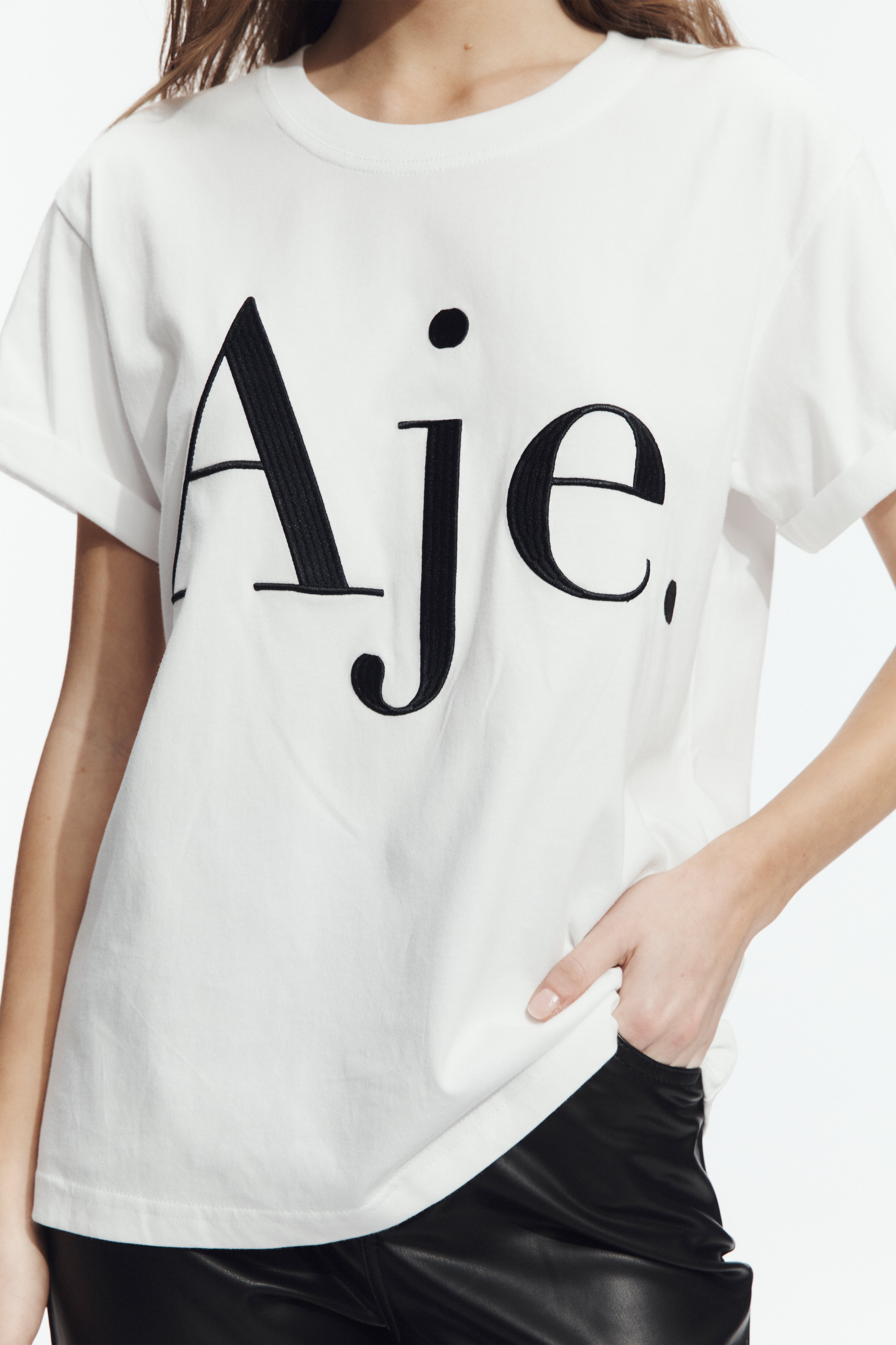 Alice Embroidered Logo Tee