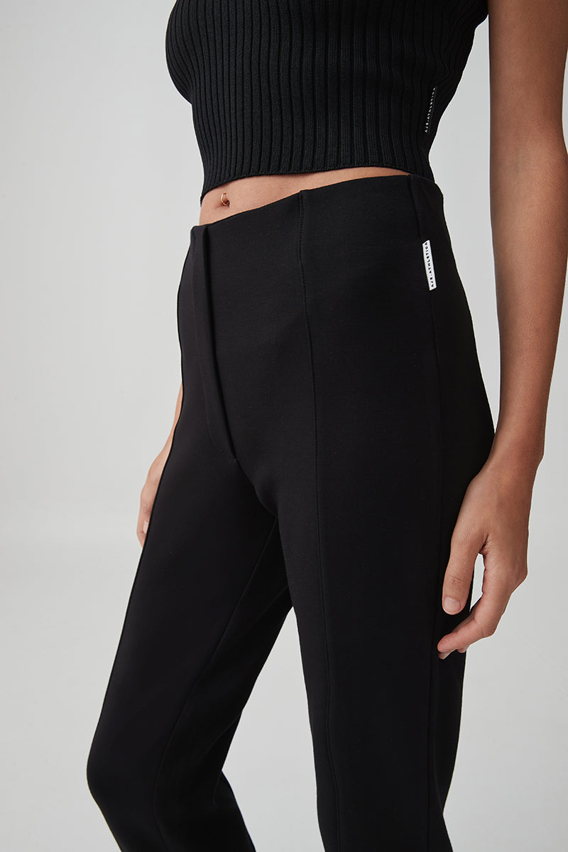 Pintuck Split Hem Pant 520 | BLACK | AJE ATHLETICA – Aje NZ