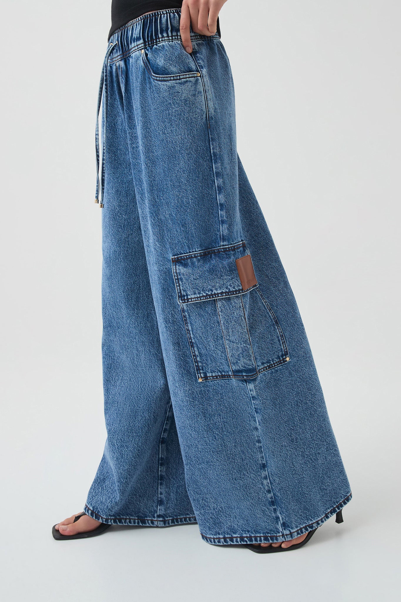 Sadie Denim Cargo Jeans