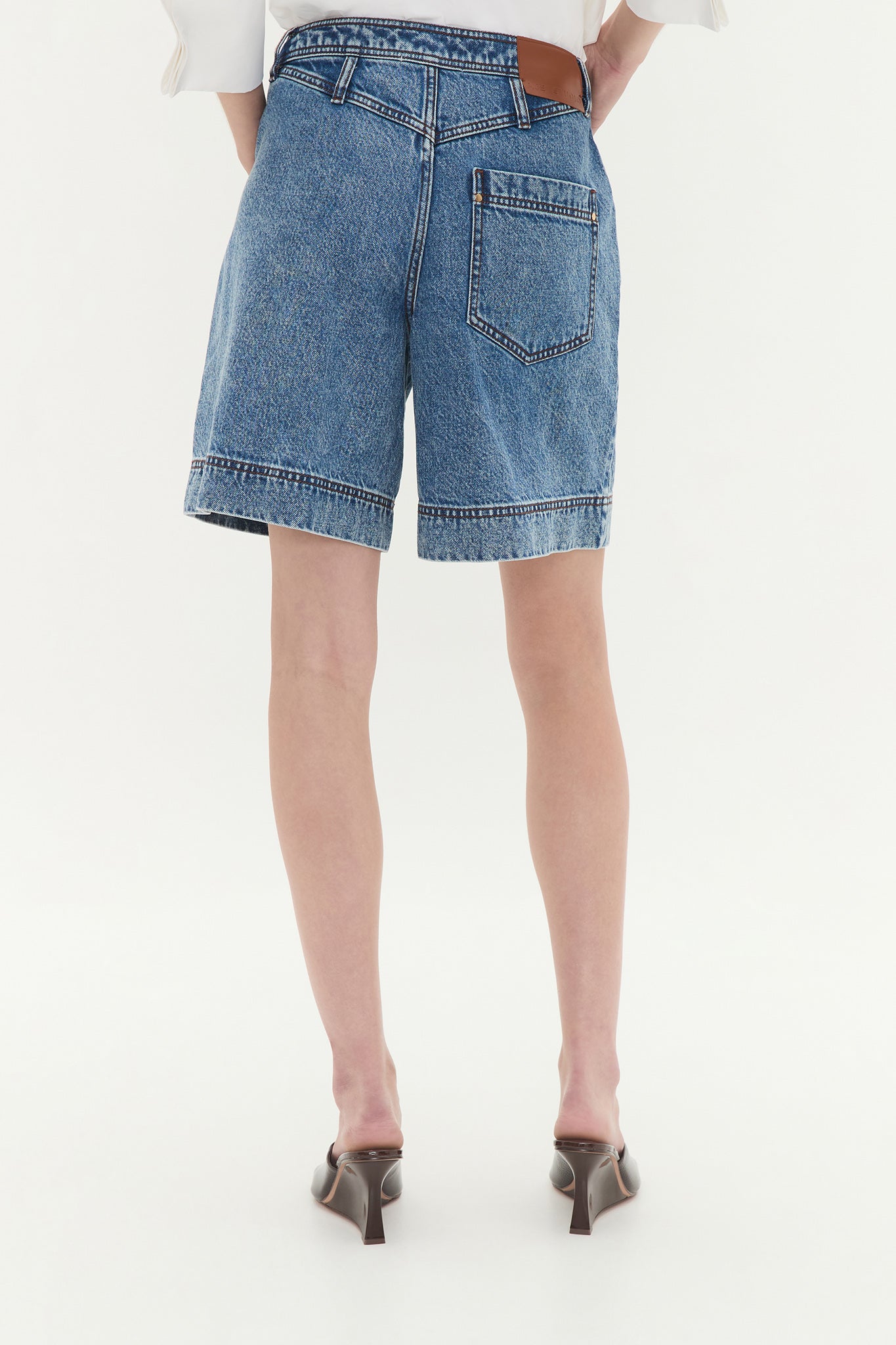 Flynn Longline Denim Short