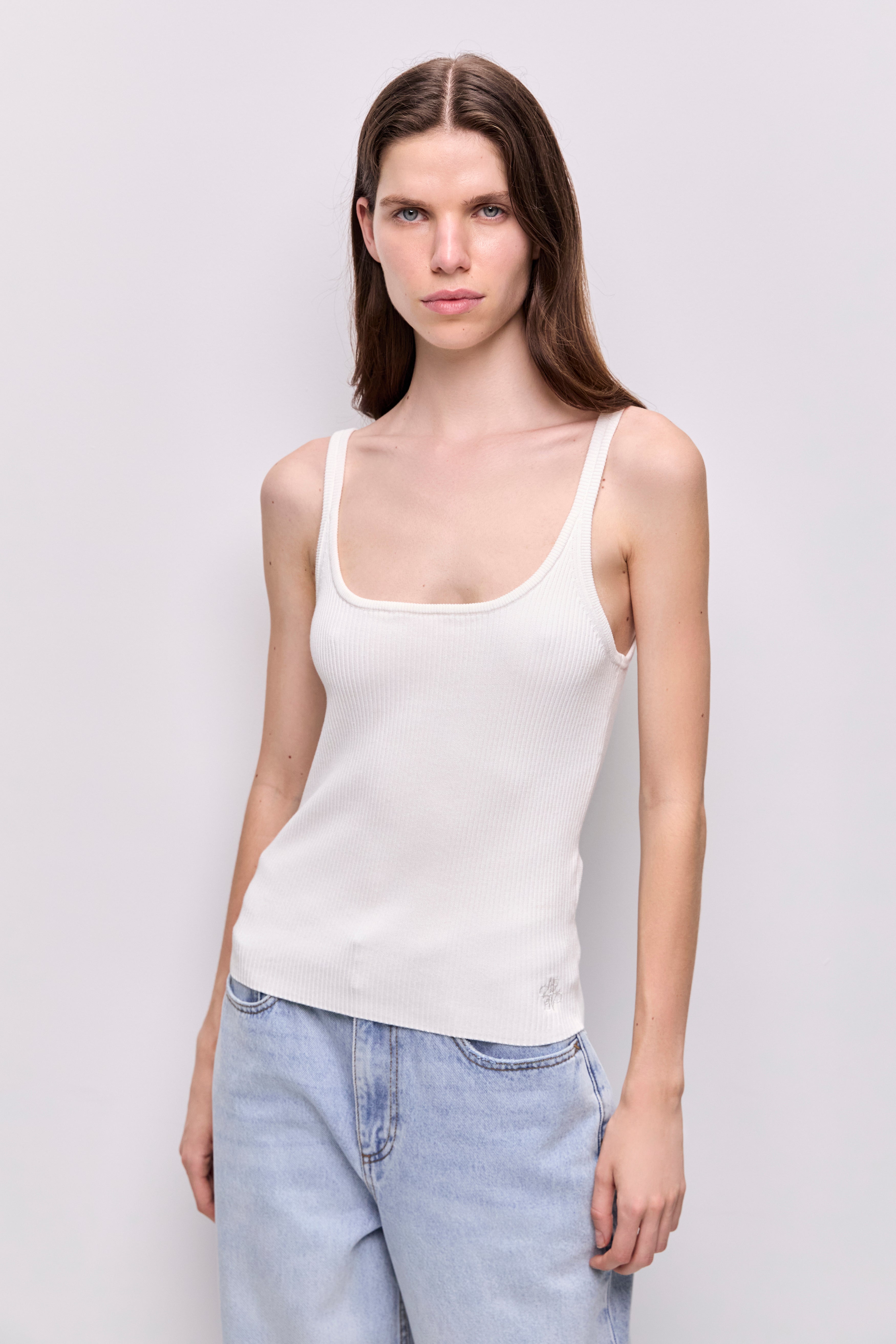 Emma Knit Tank | Ivory | Aje – Aje NZ