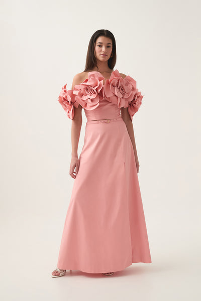 Etta Maxi Skirt | Washed Coral | Aje – Aje NZ