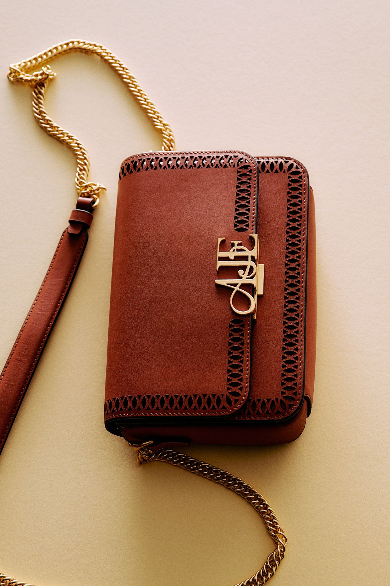 Capella Logo Crossbody Bag-SPICED CHAI OS