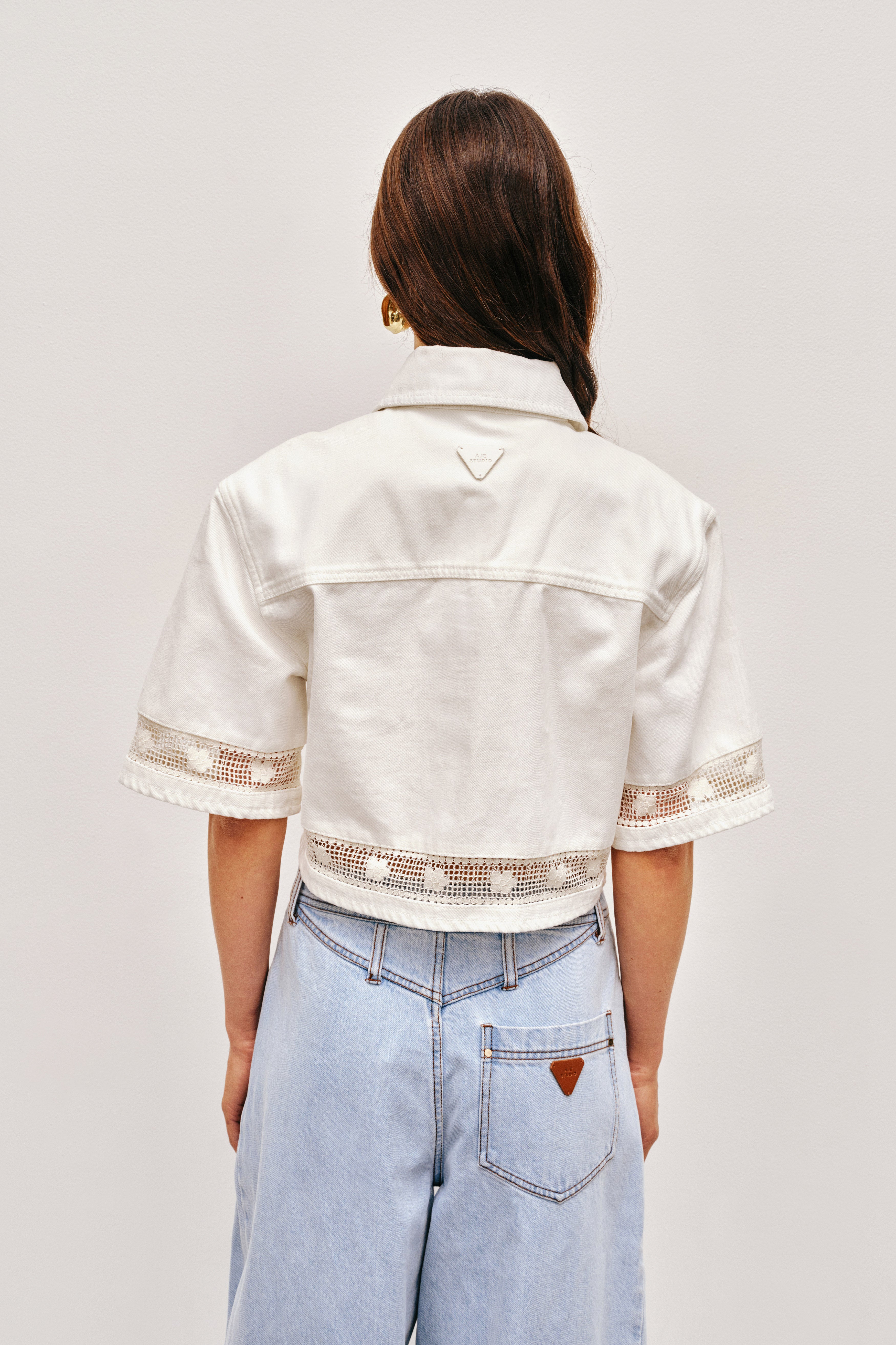 Mackay Denim Crop Shirt