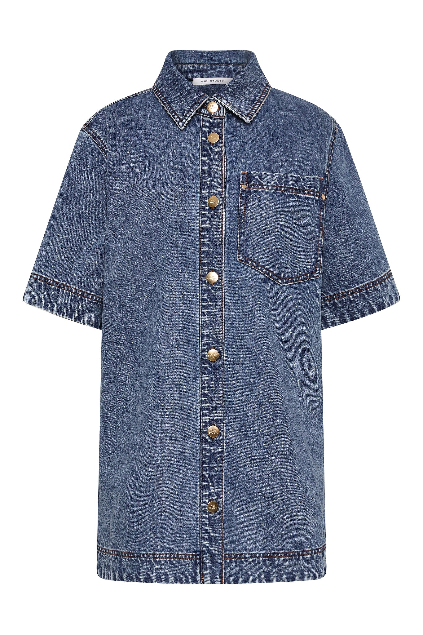 Junee Denim Shirt Dress