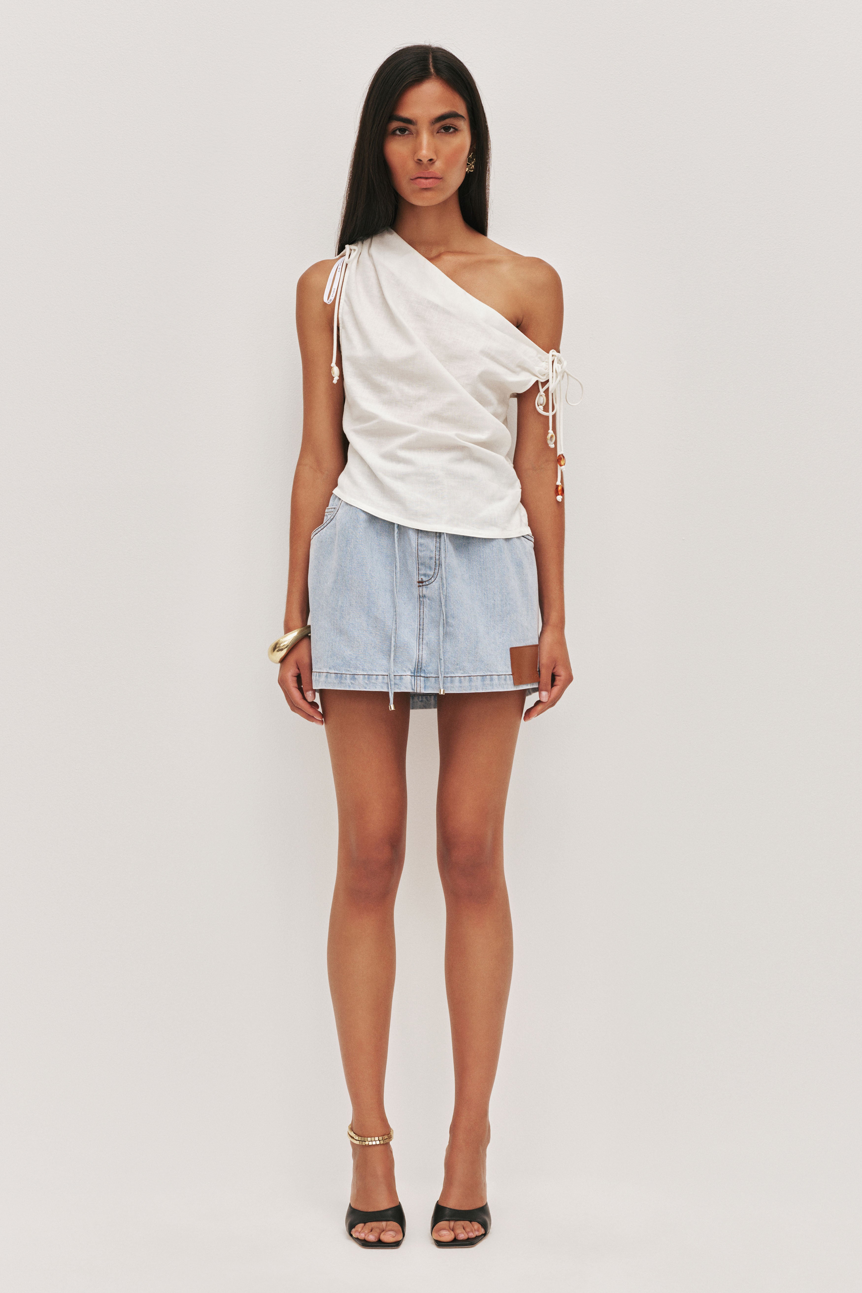 Flynn Denim Mini Skirt