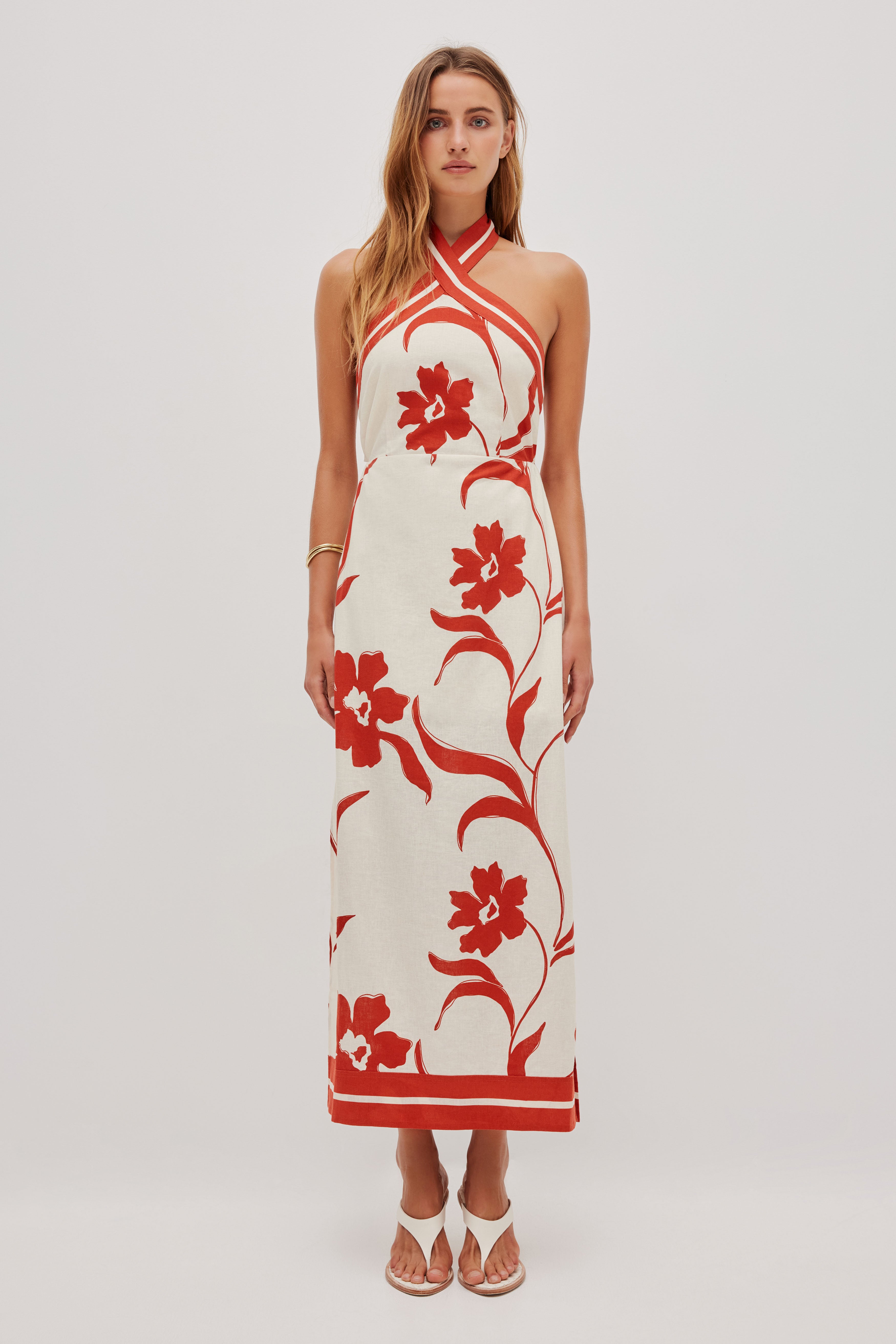 Mireya Halter Midi Dress