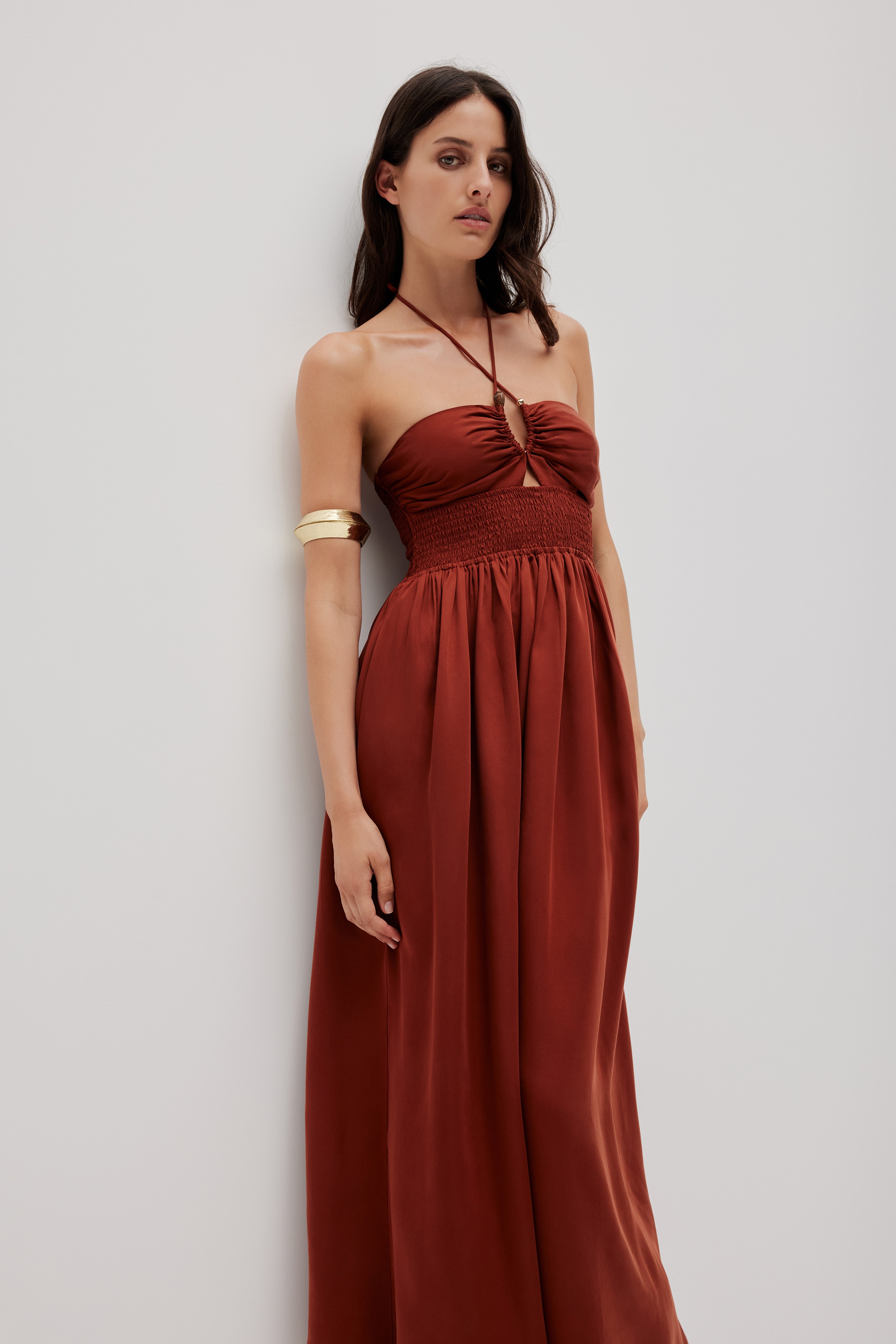 Emberlyn Halter Maxi Dress