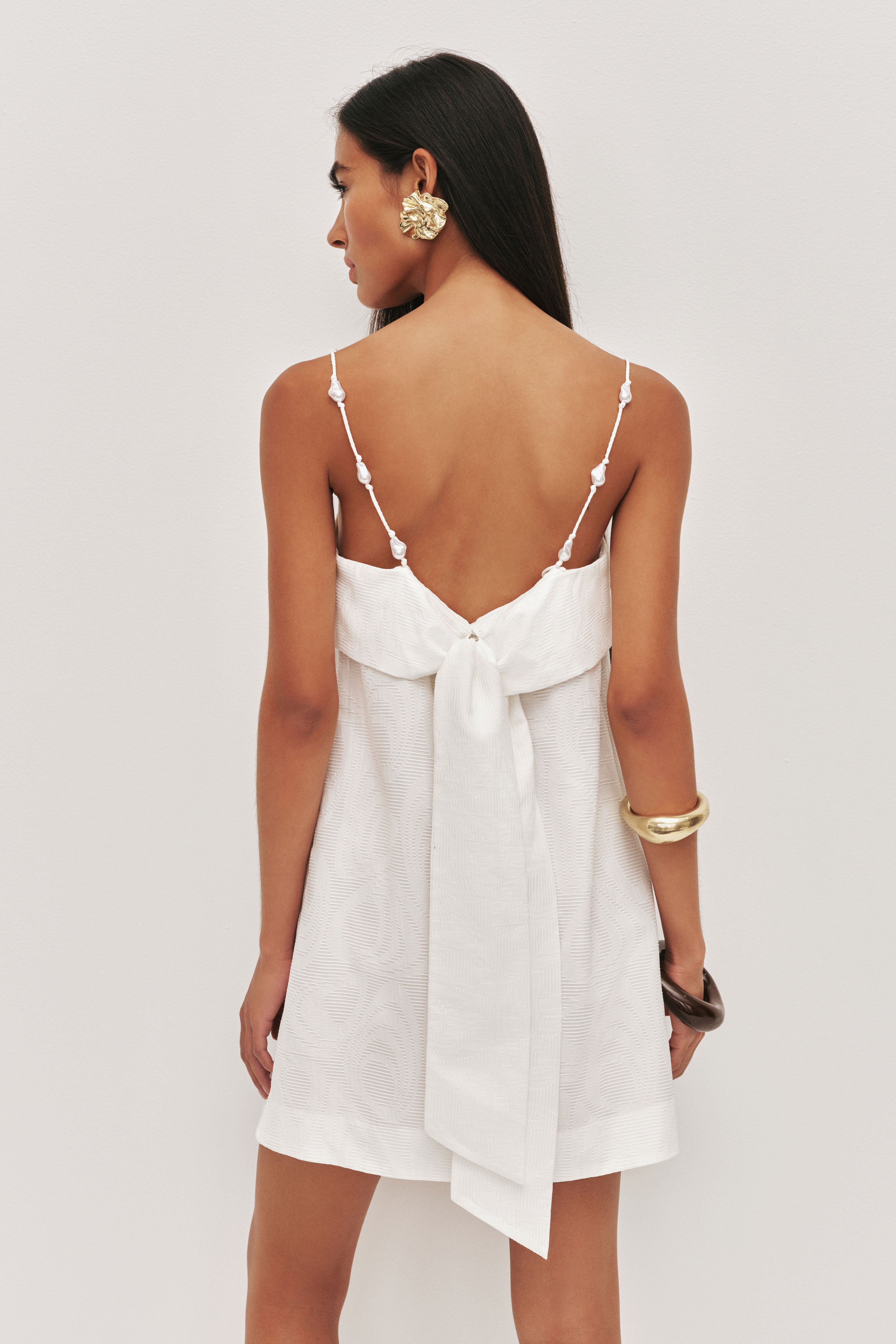 Zaire Tie Back Mini Dress