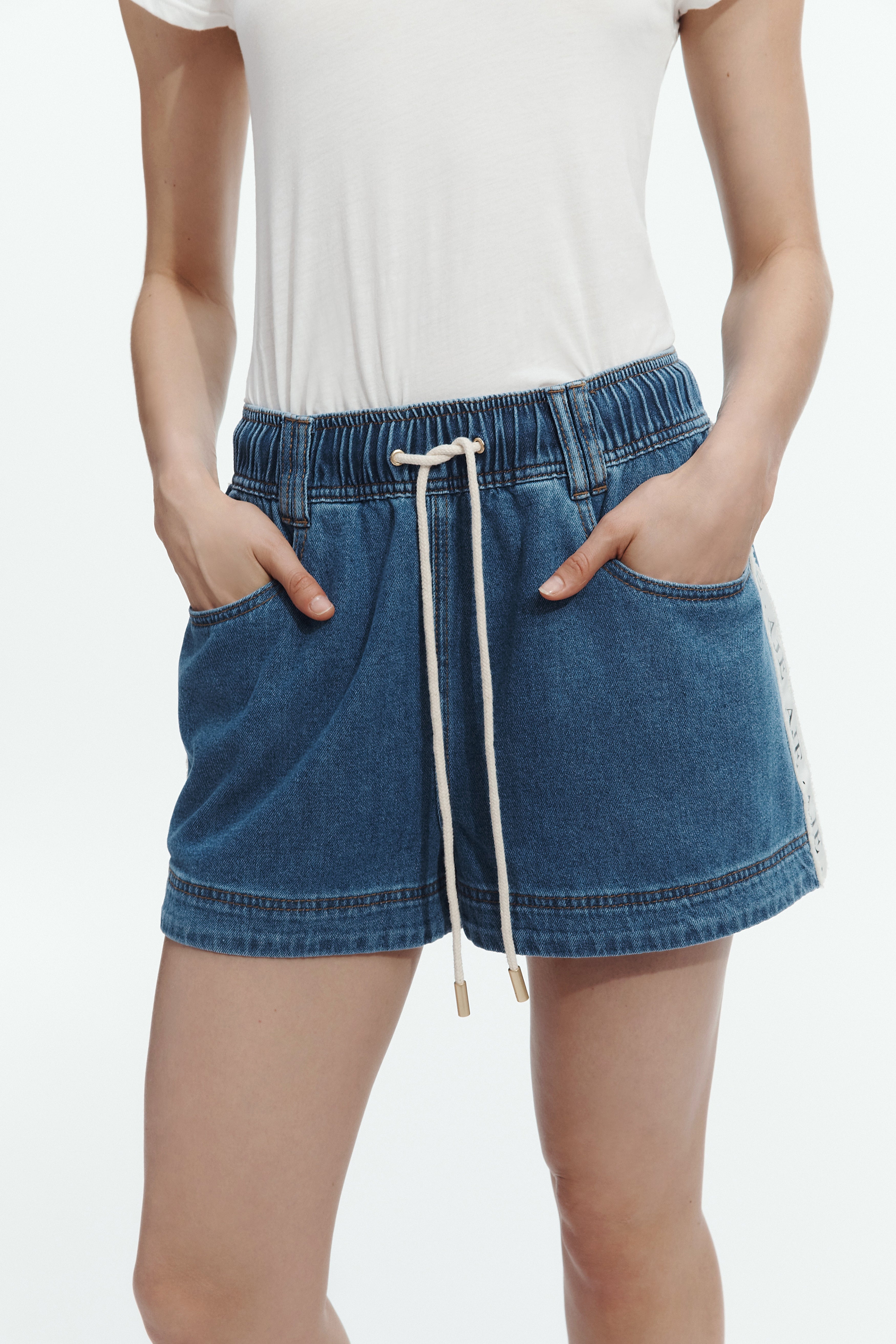 Caserta Logo Denim Short