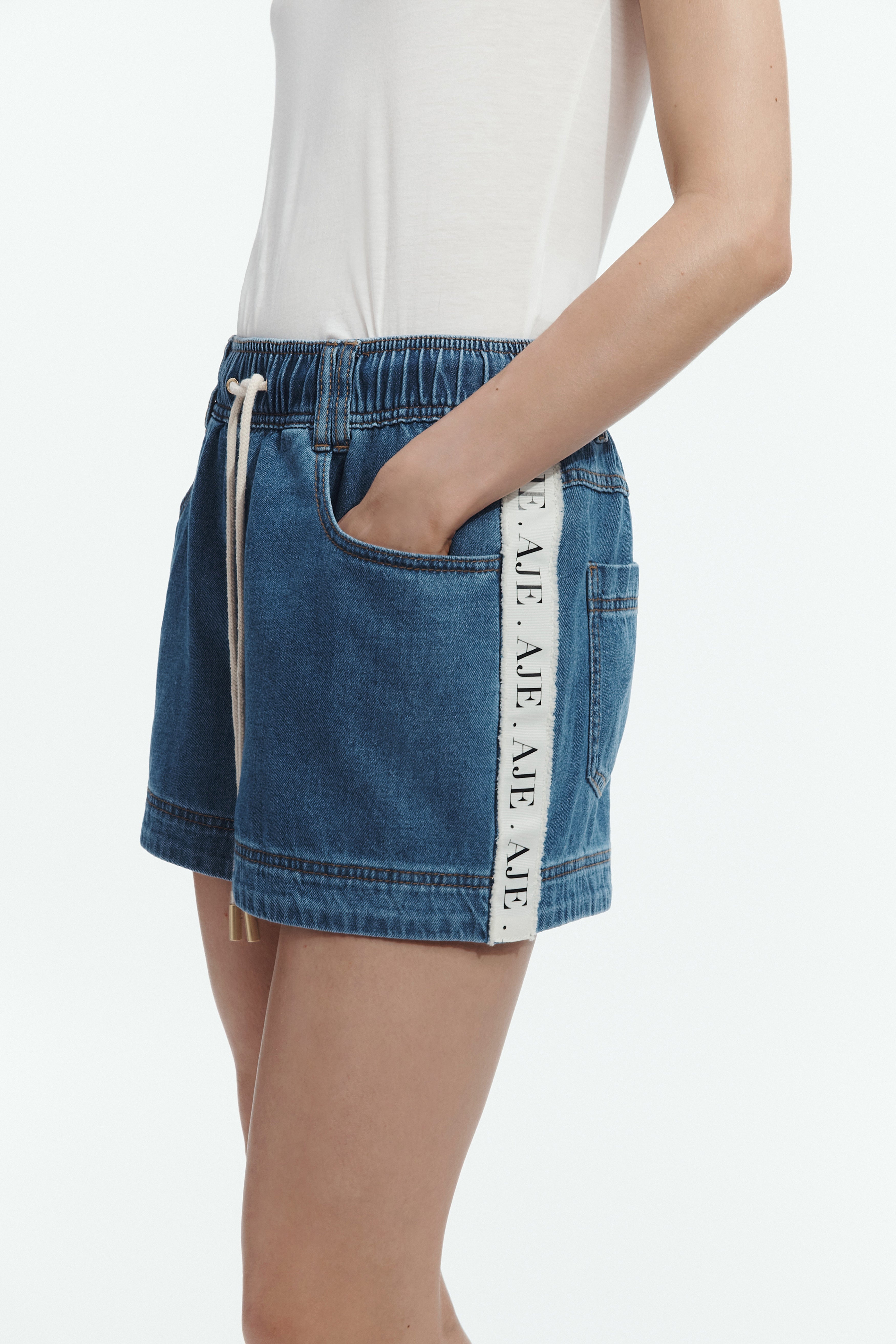 Caserta Logo Denim Short