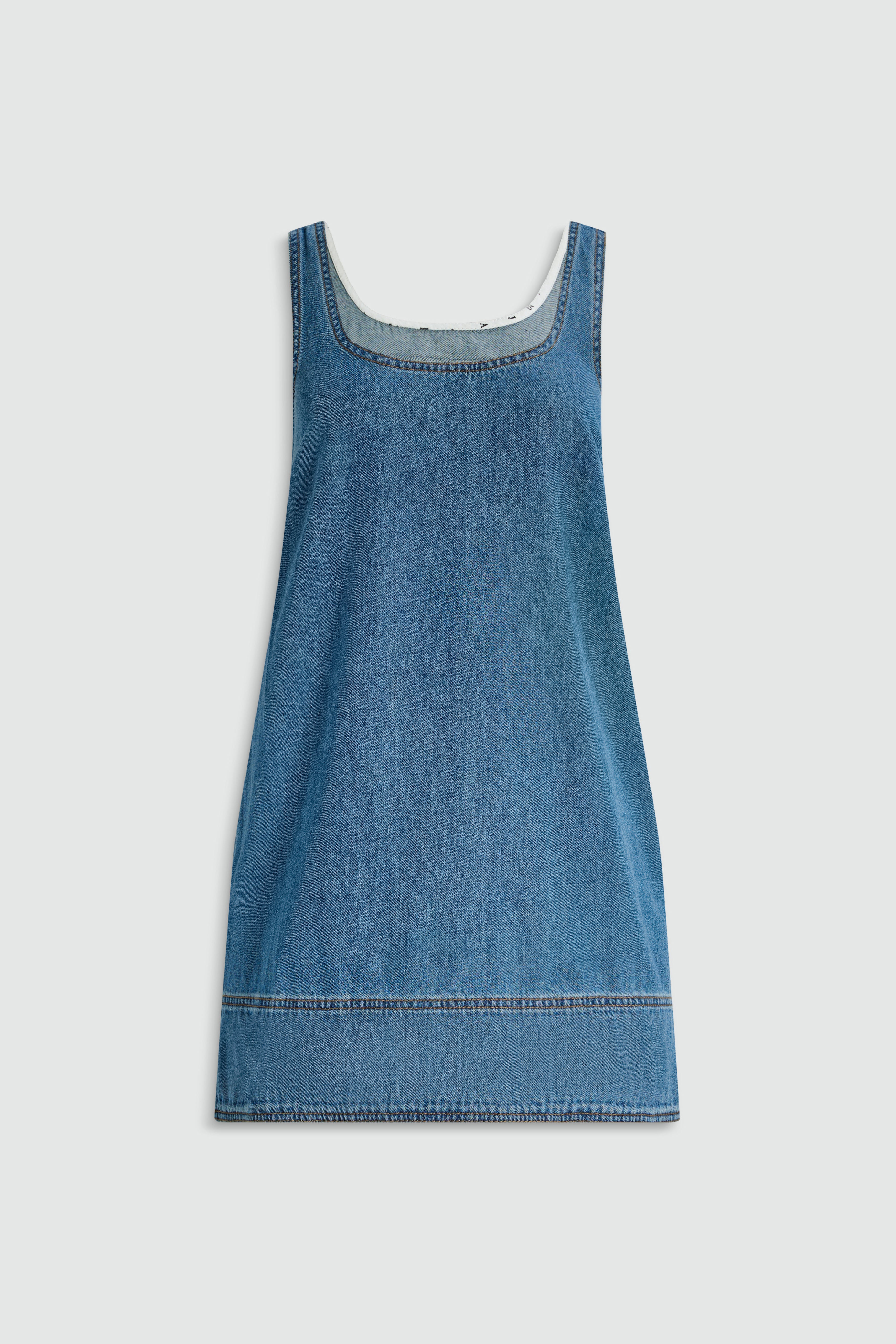 Caserta Logo Denim Mini Dress