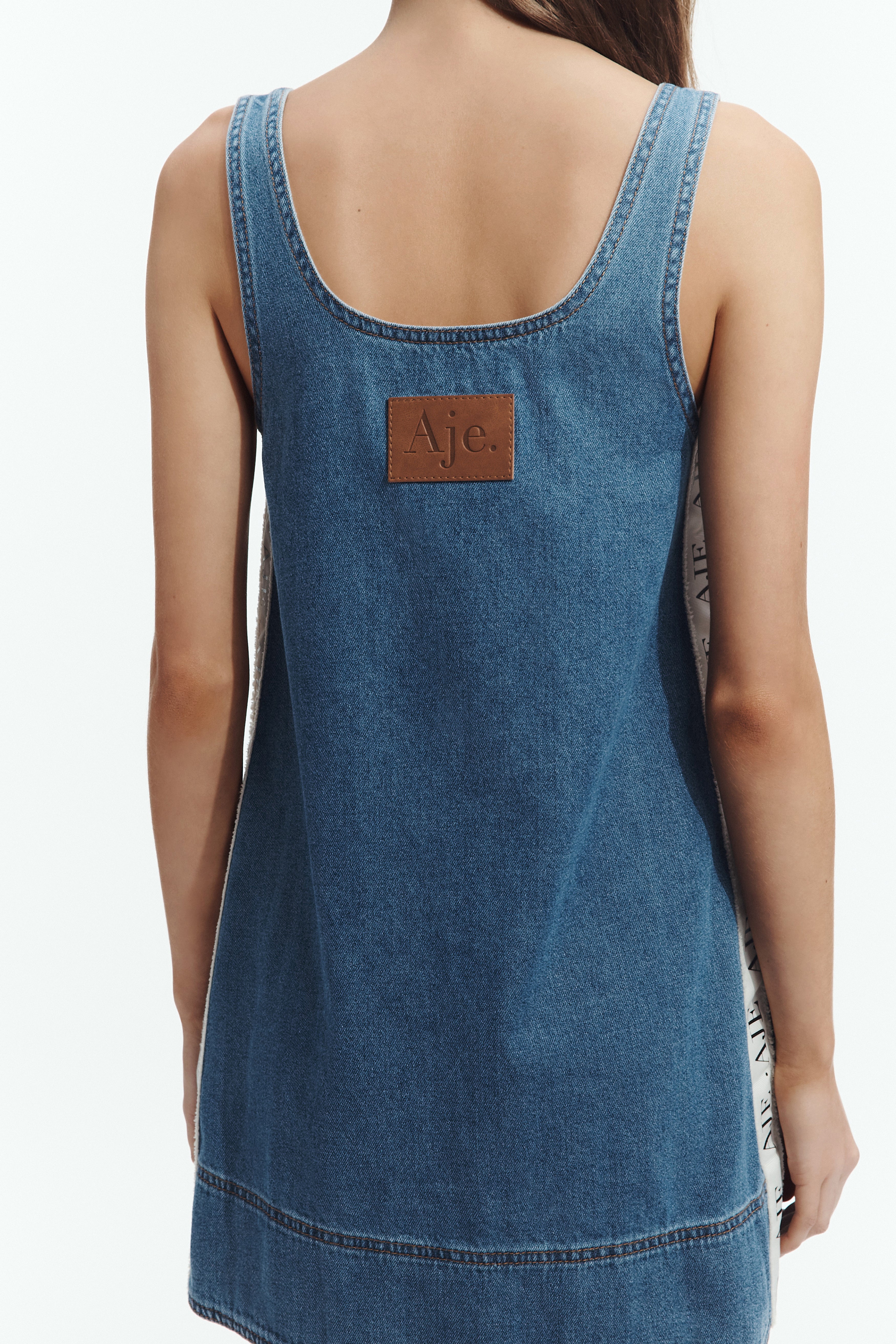 Caserta Logo Denim Mini Dress