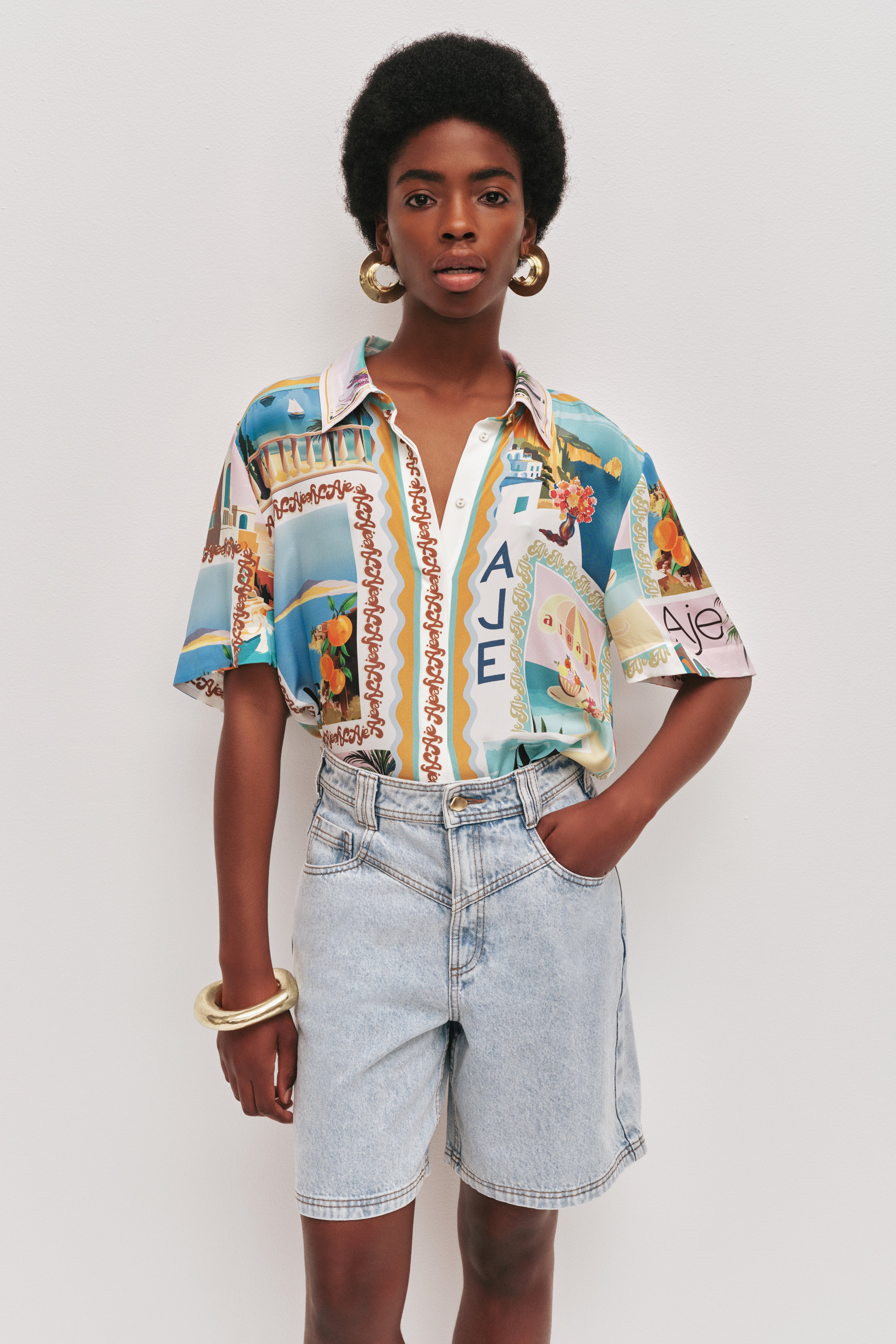 美品　アパルトモン　Washable Silk Shirt　シルク Atomic Silk Shirt | Boldly Blooming | Aje – Aje ROW