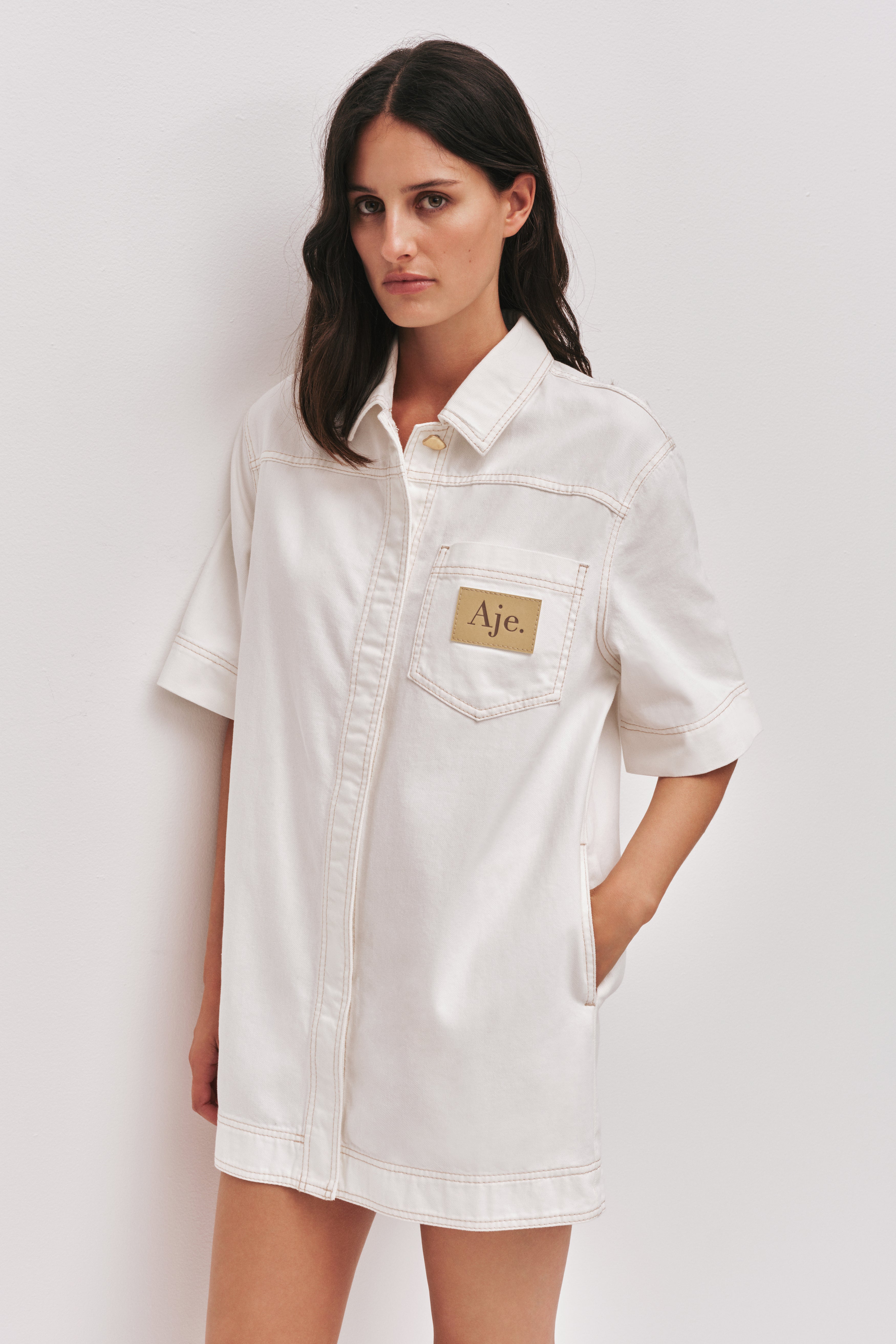 Lumi Denim Mini Tunic Dress