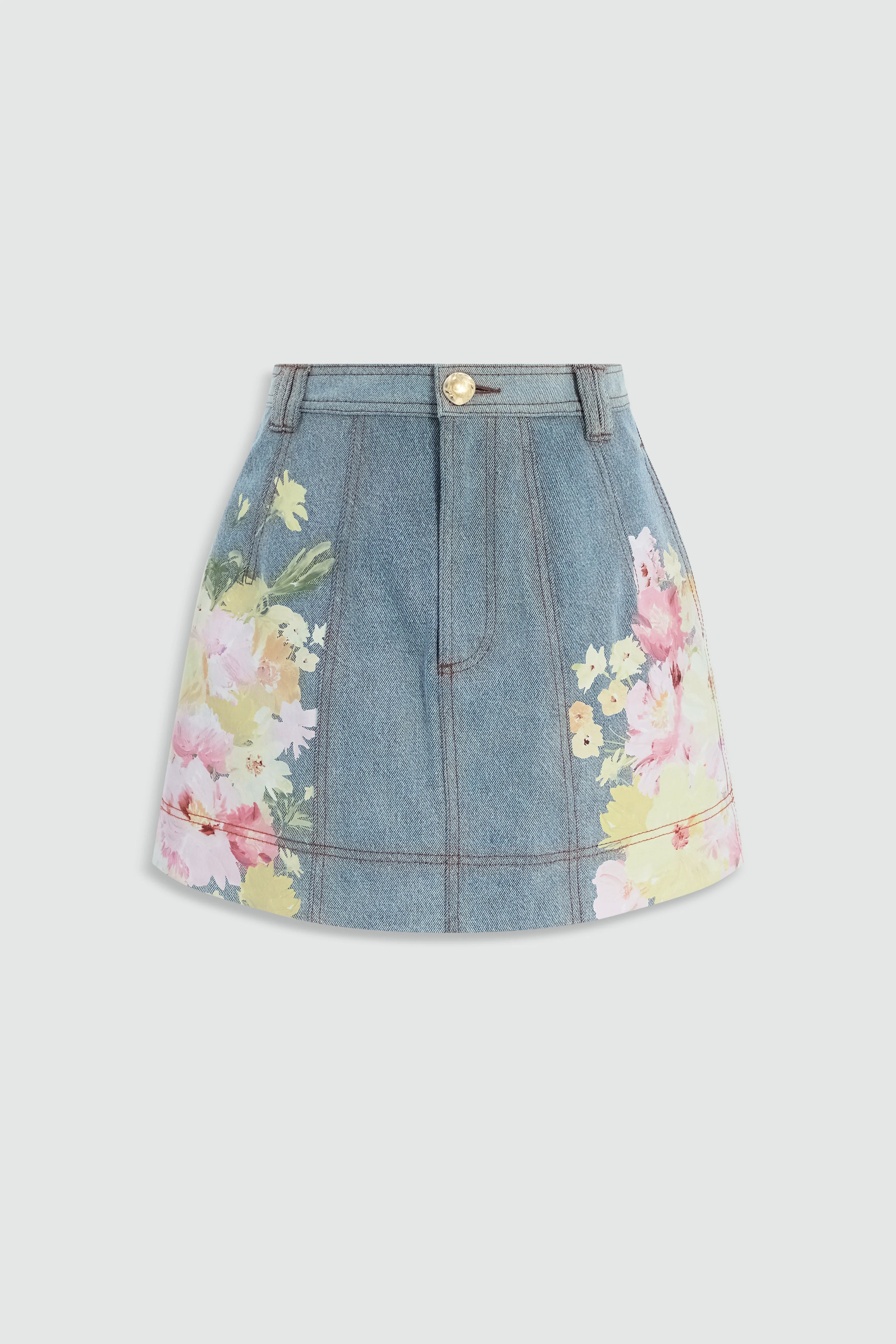 Daisy Denim Mini Skirt