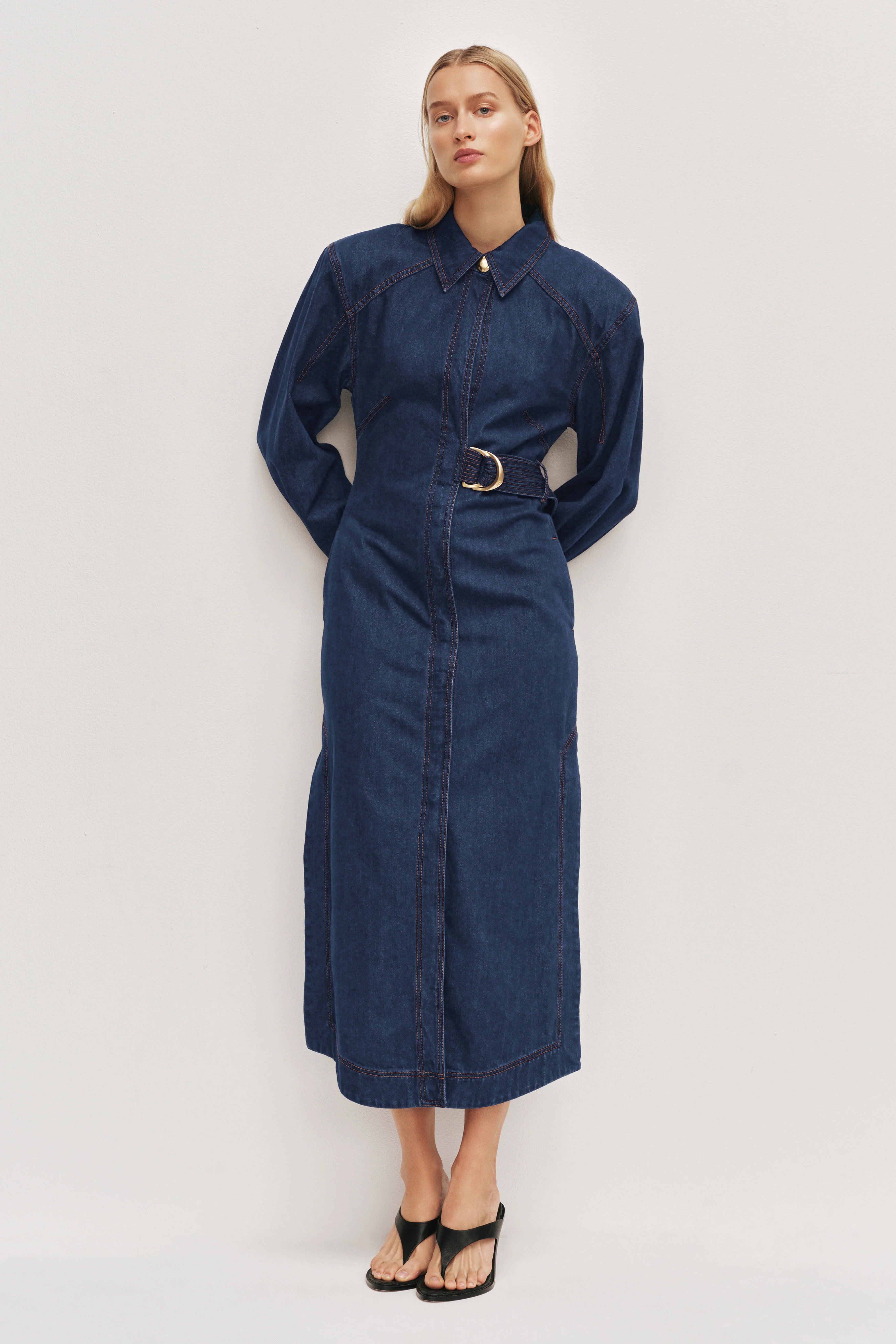 Seren Denim Midi Dress