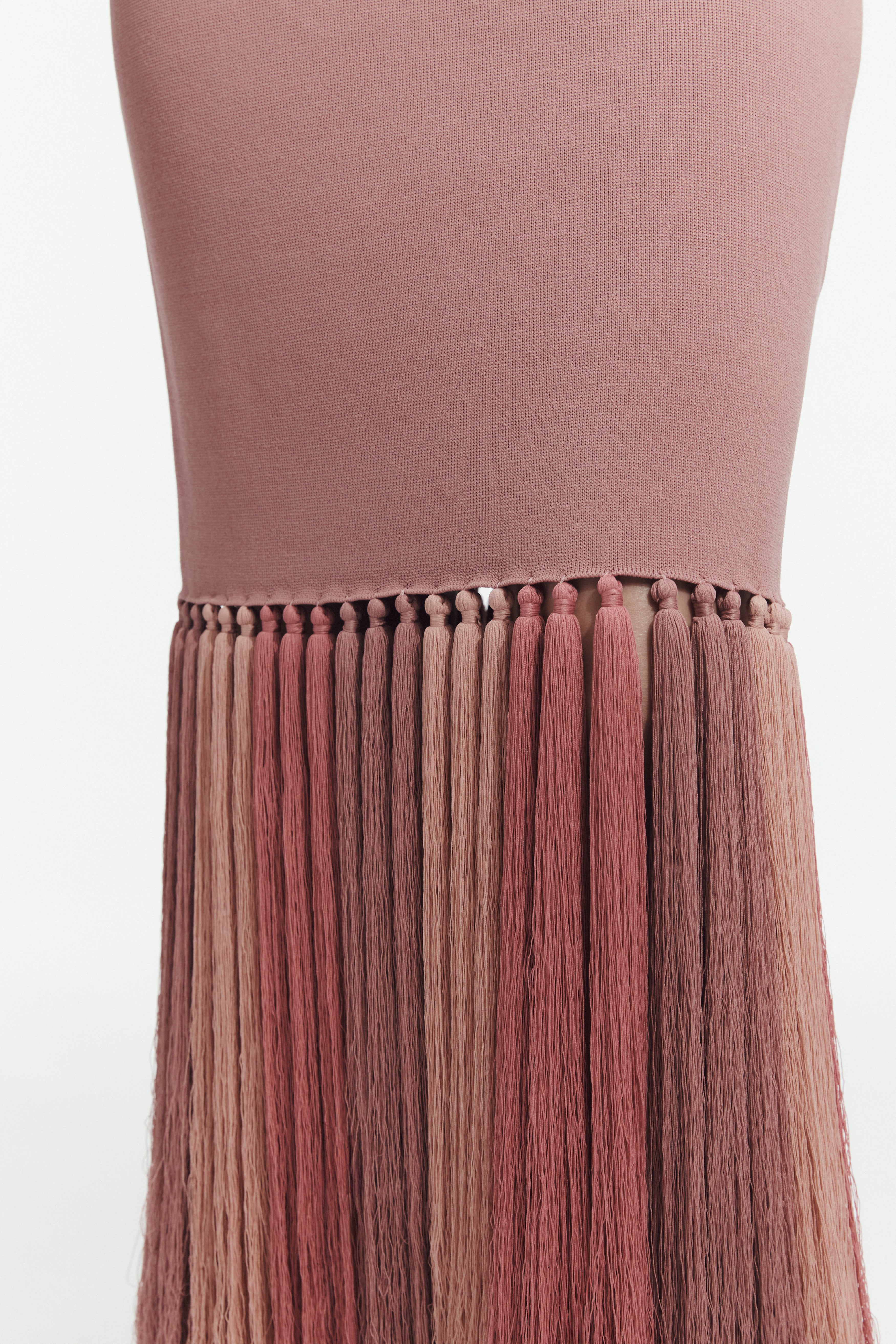 Sofina Knit Tassel Midi Dress