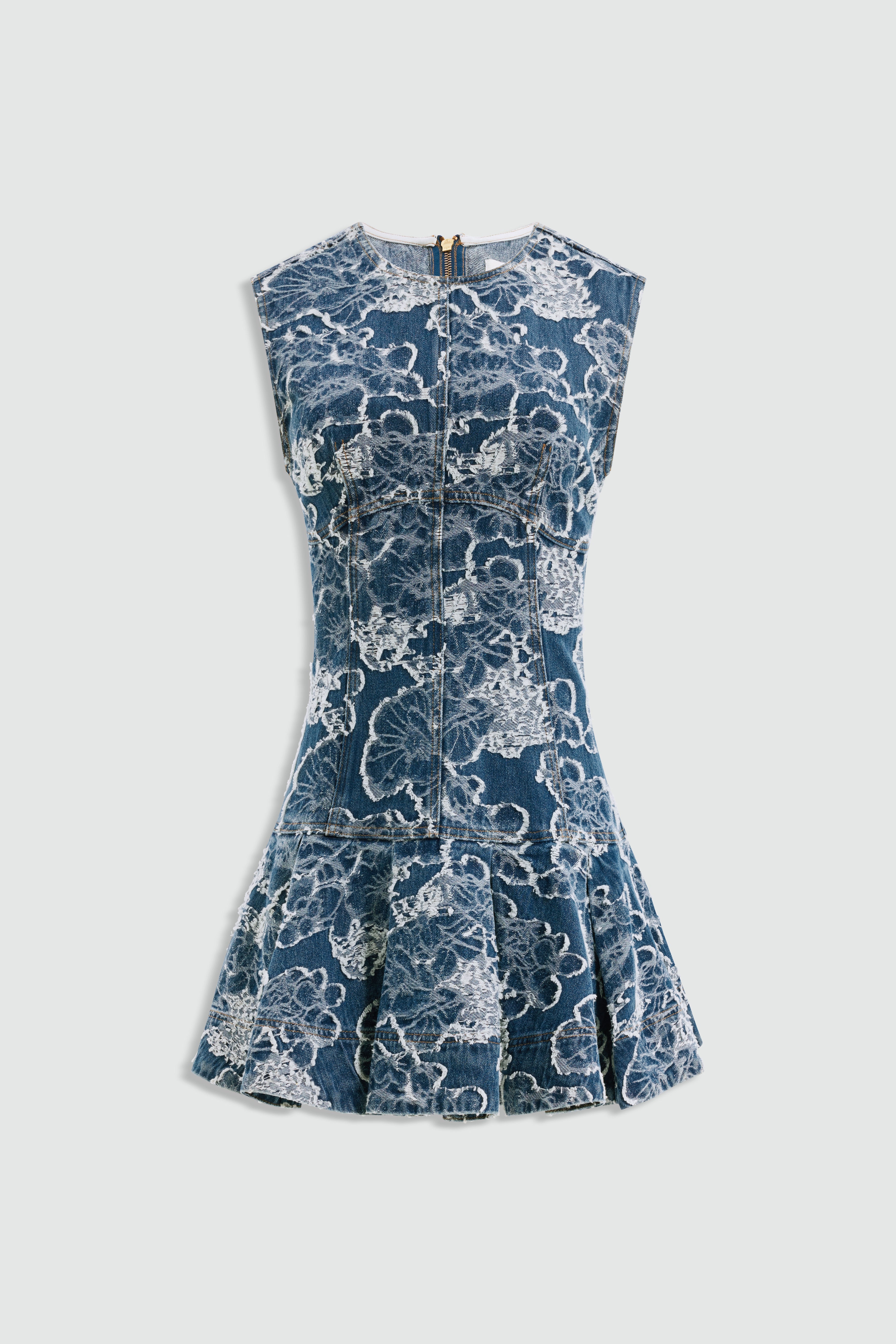 Arlo Jacquard Denim Mini Dress
