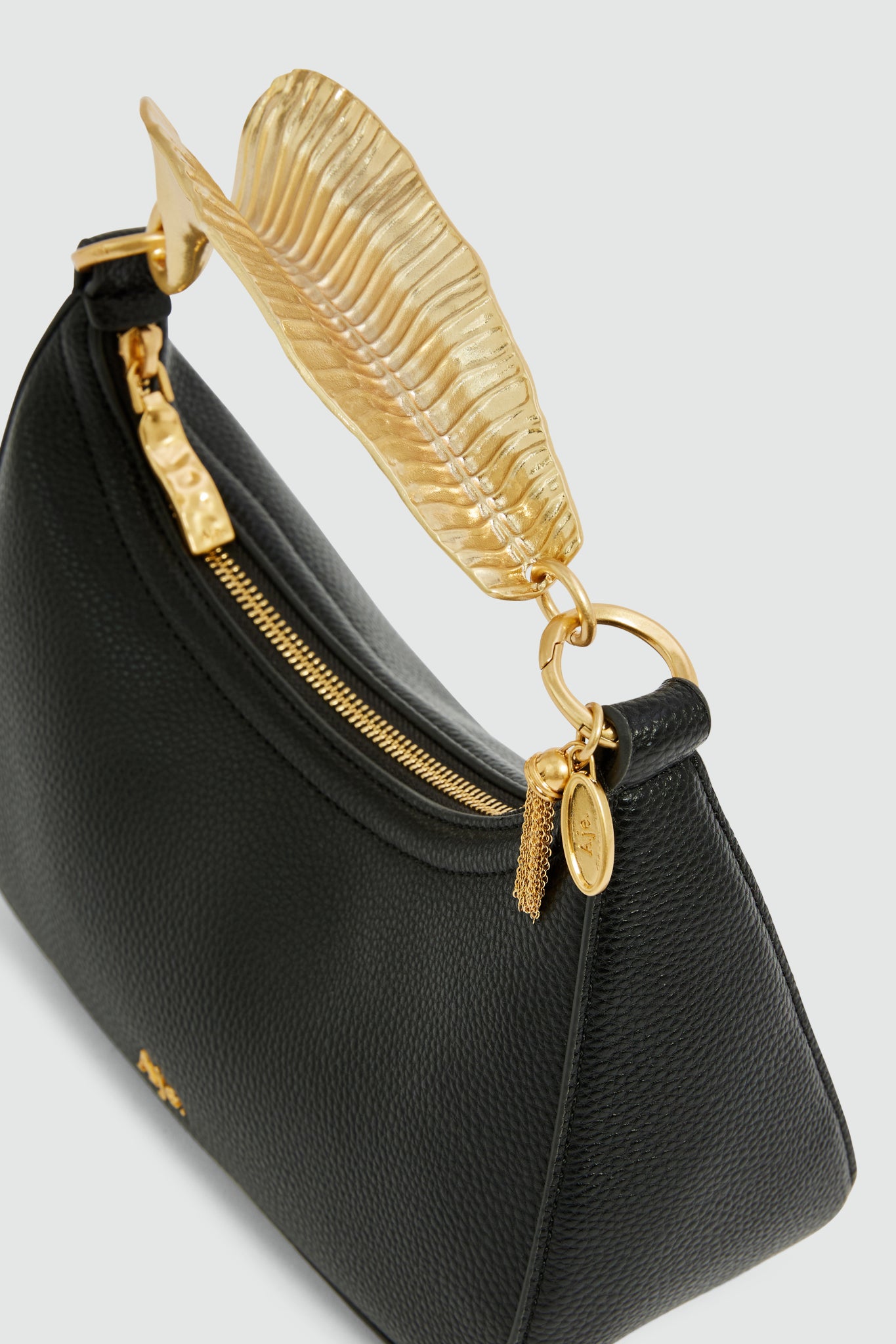 Leaf Texture Top Handle Bag