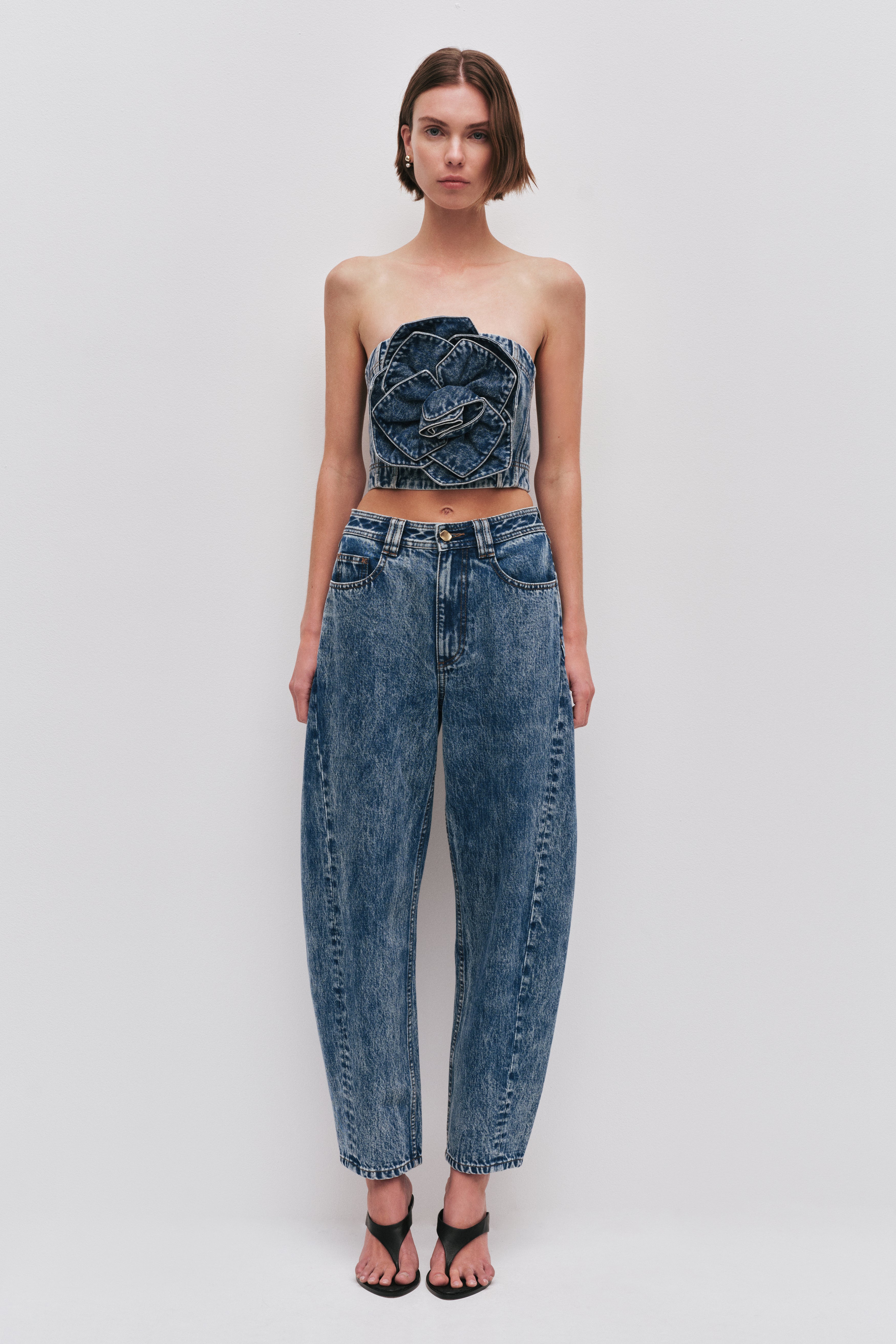 Angelina Denim Bustier