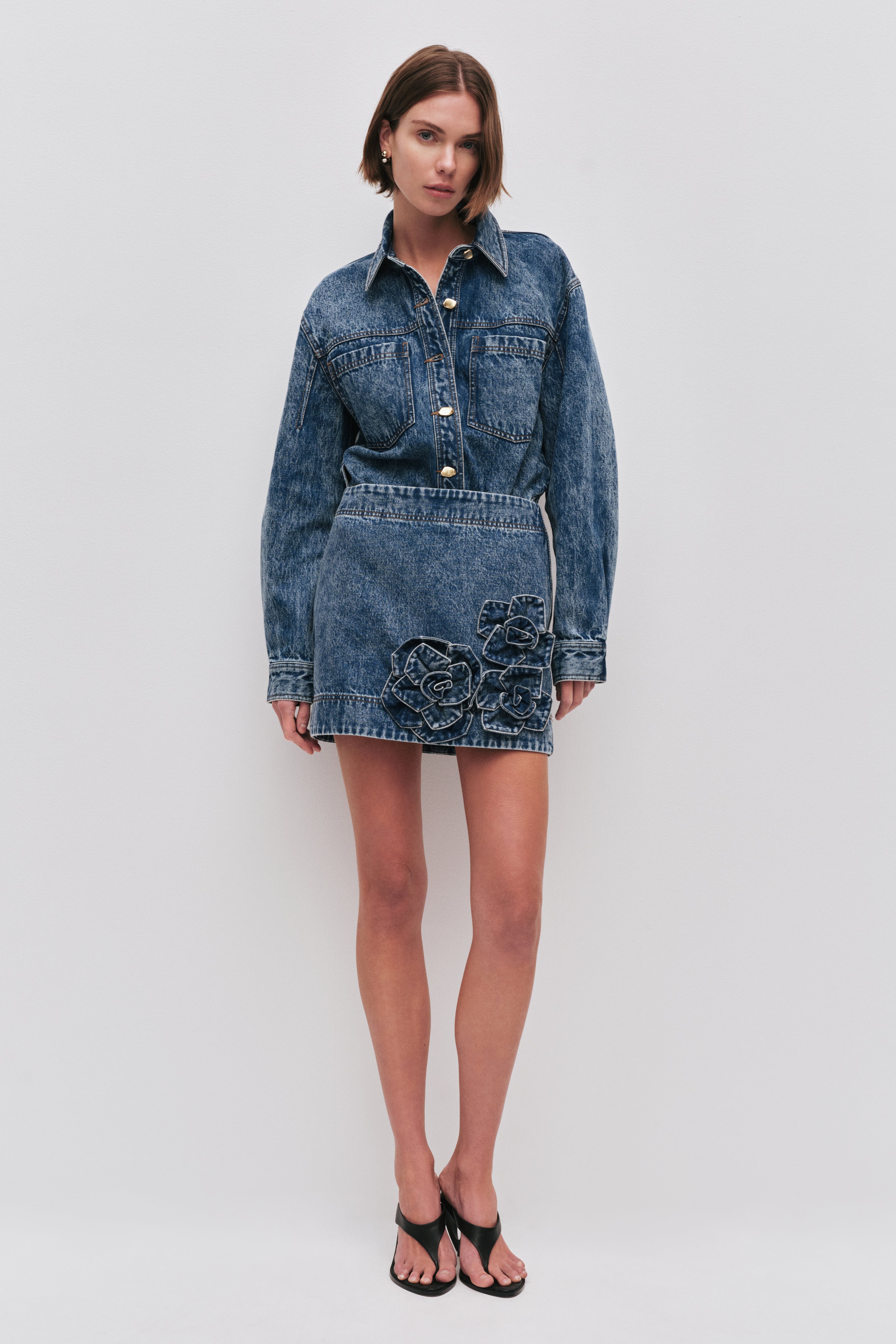 Angelina Denim Mini Skirt