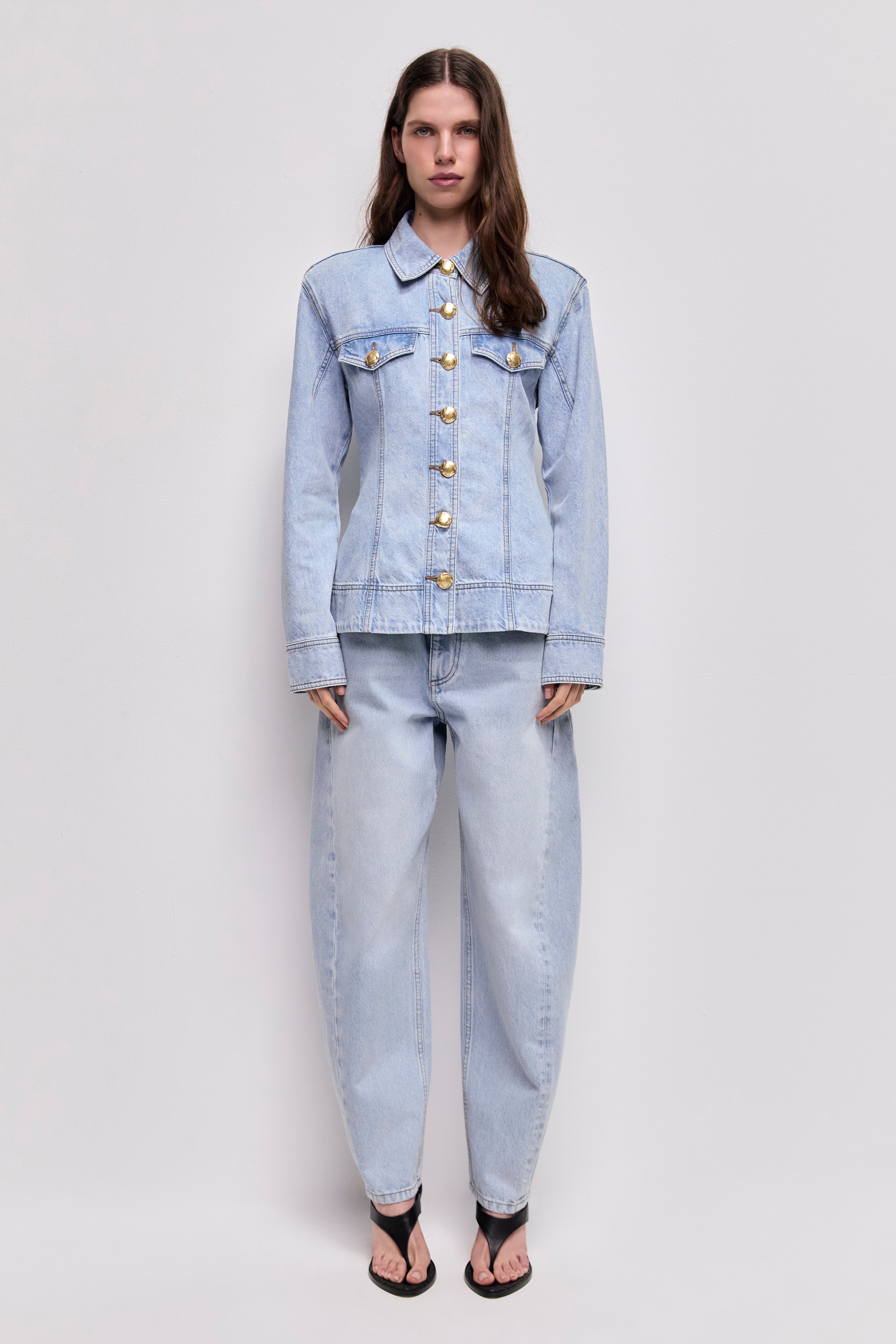 Tia Denim Fitted Shirt