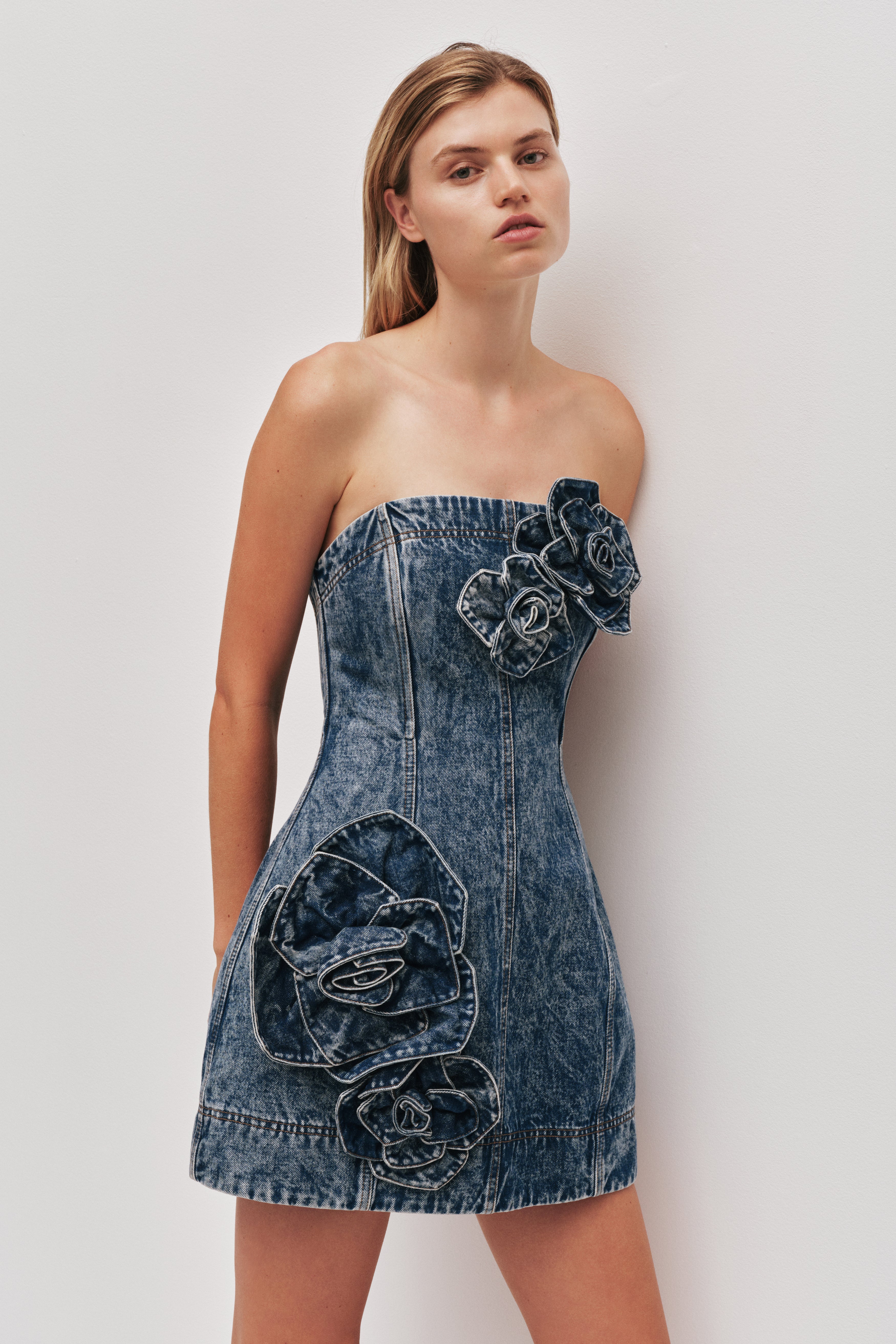 Angelina Denim Mini Dress
