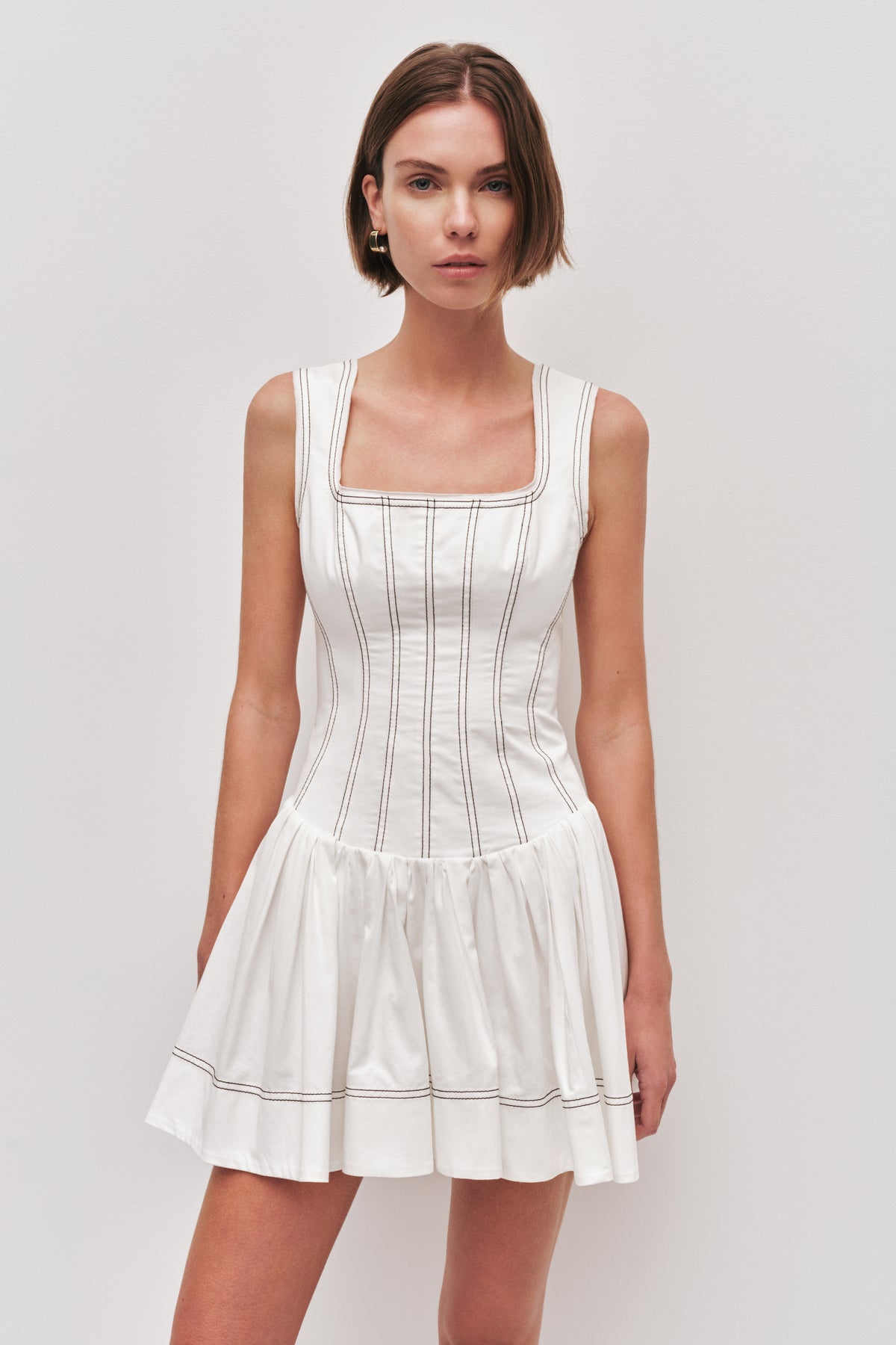 Parallel Mini Dress | Ivory | Aje – Aje NZ