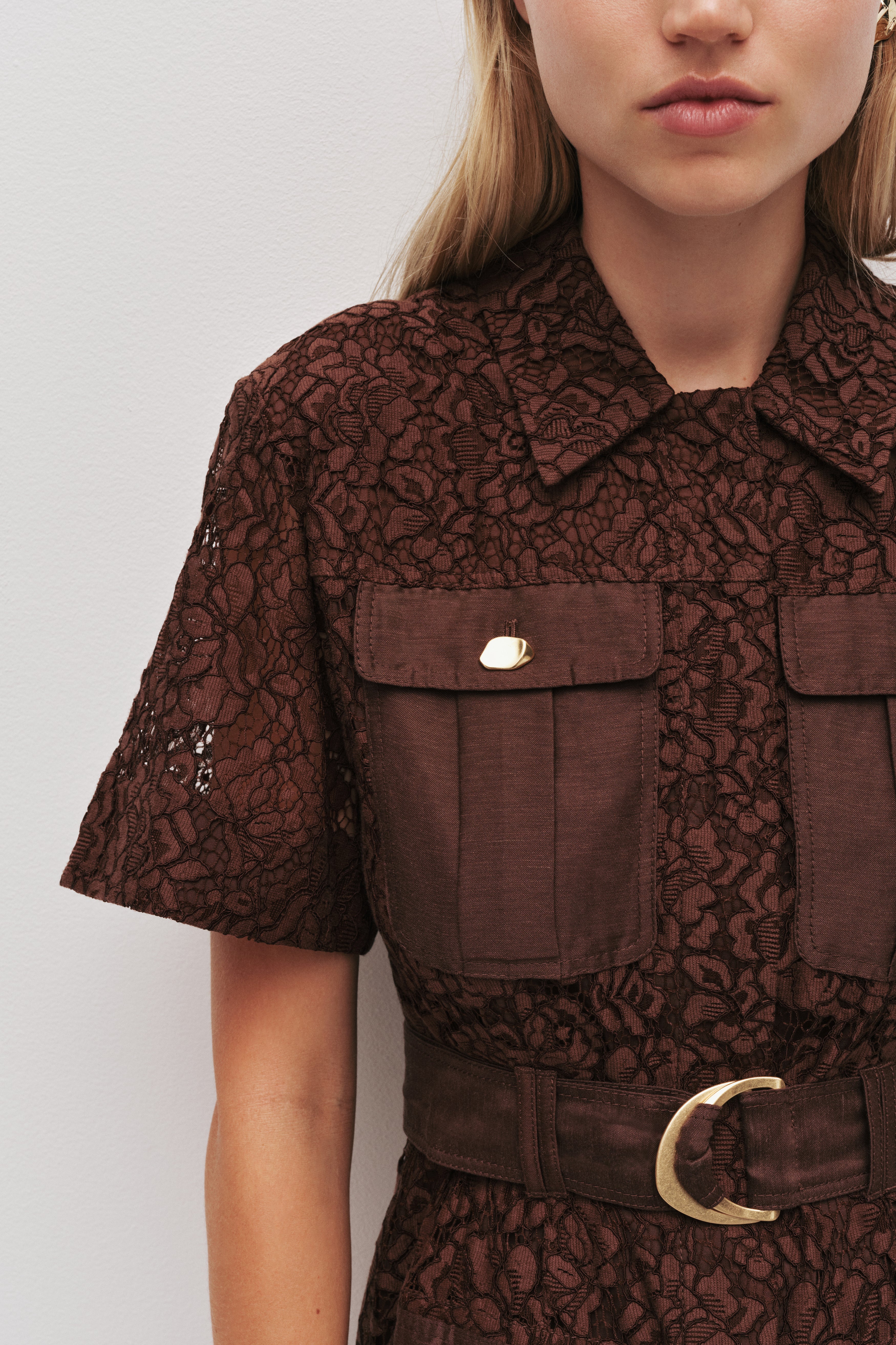 Mystic Lace Shirt Dress