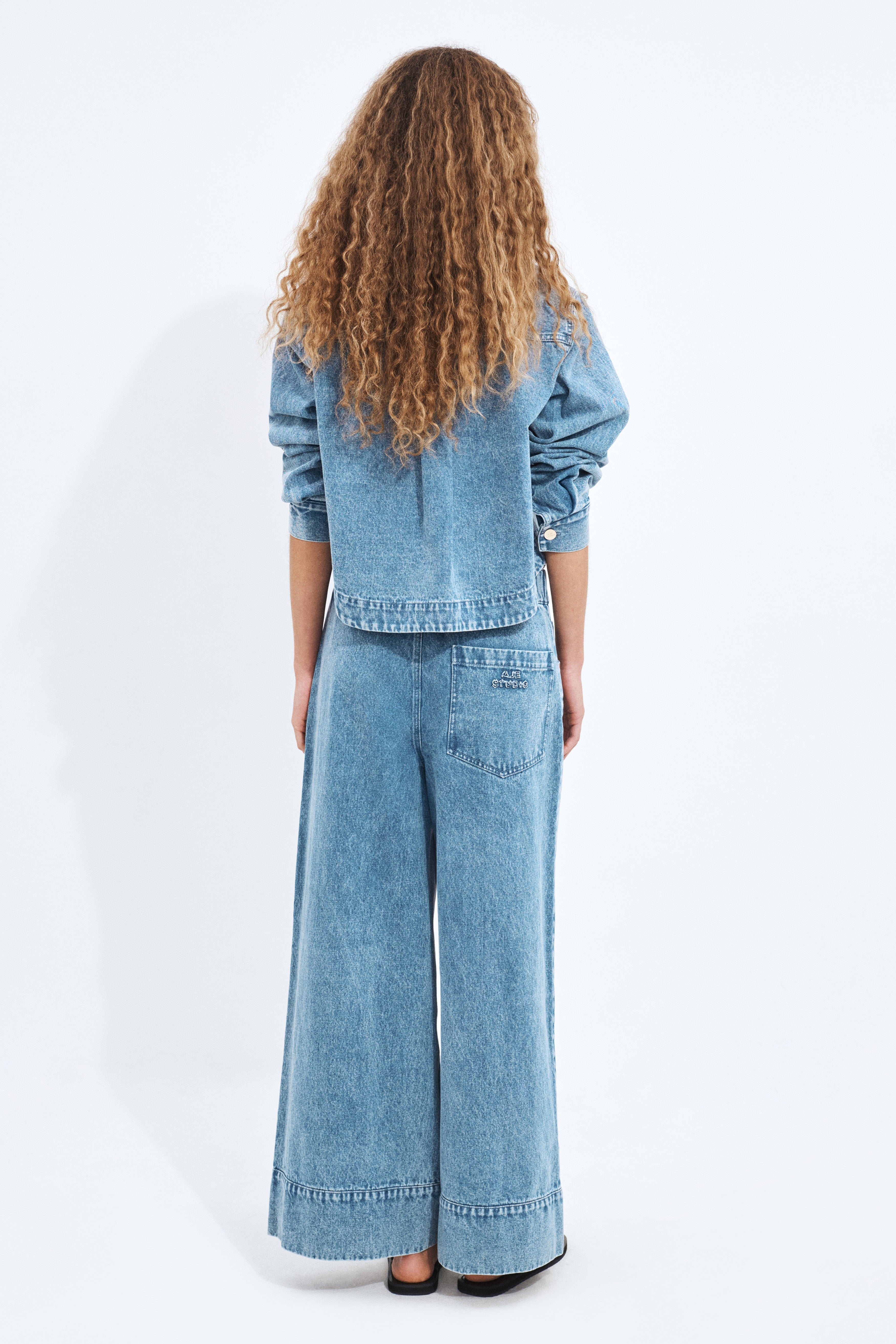 Kendall Crop Denim Shirt