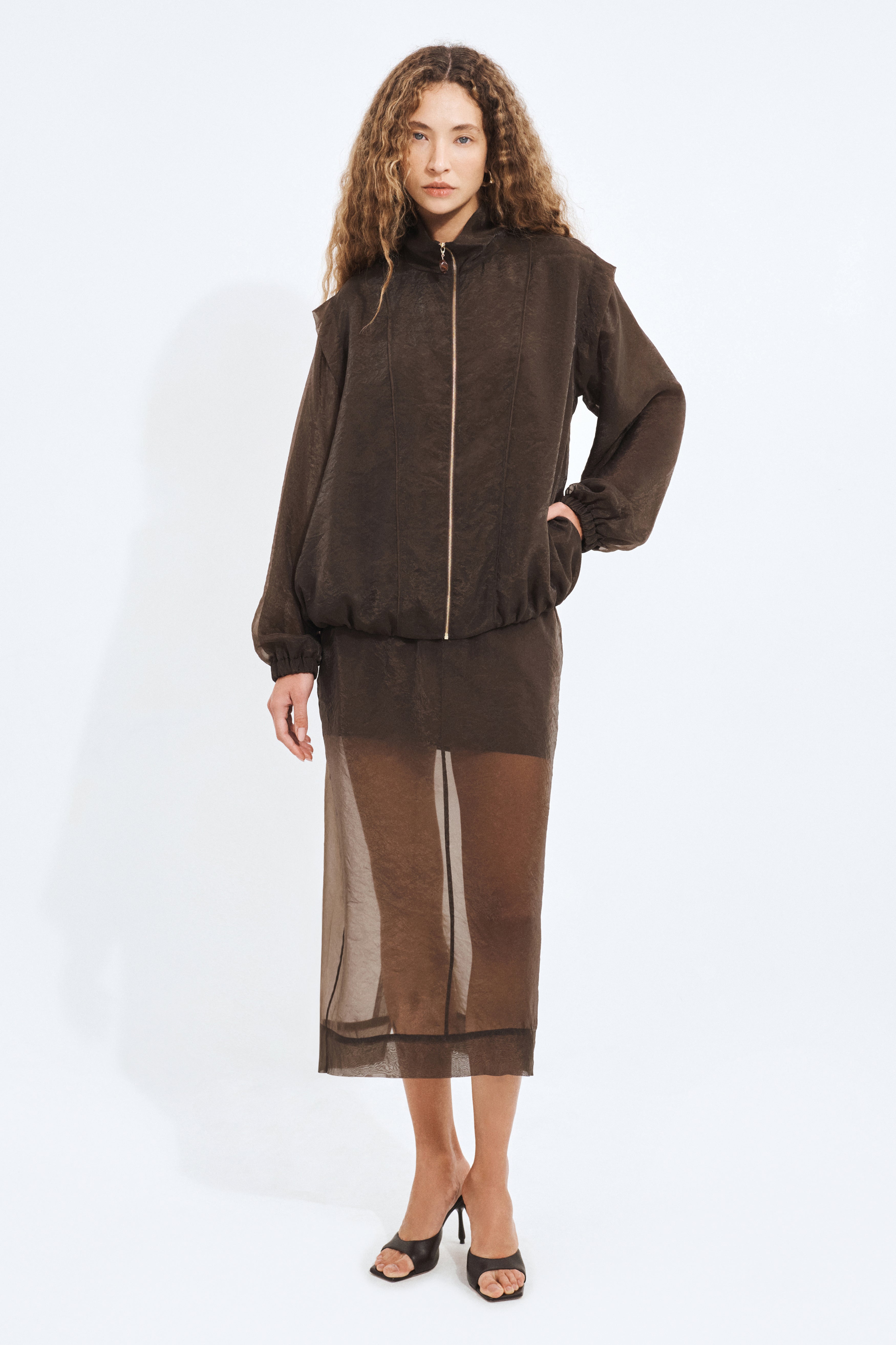 Paige Organza Bomber