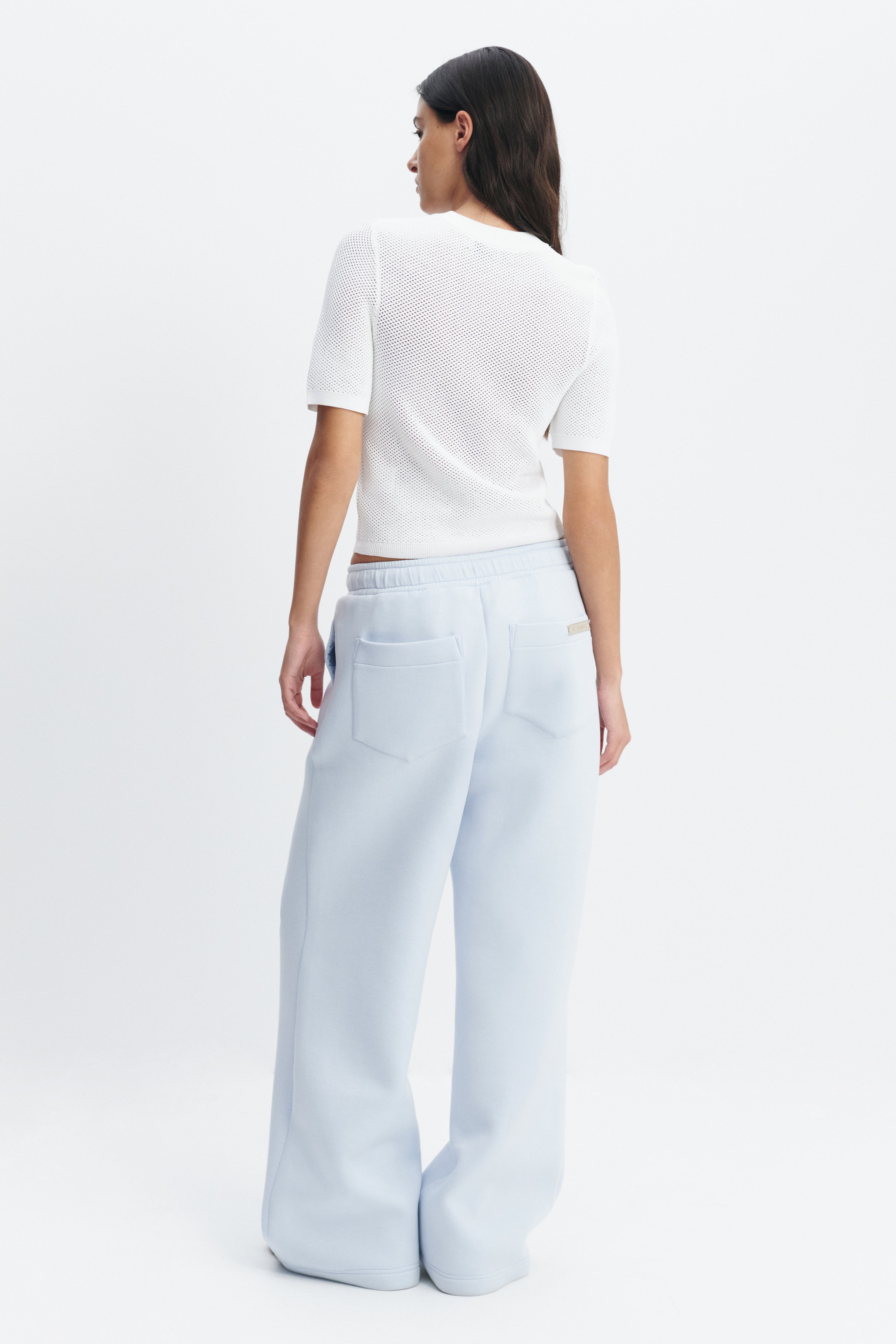Crop Knit Logo Tee