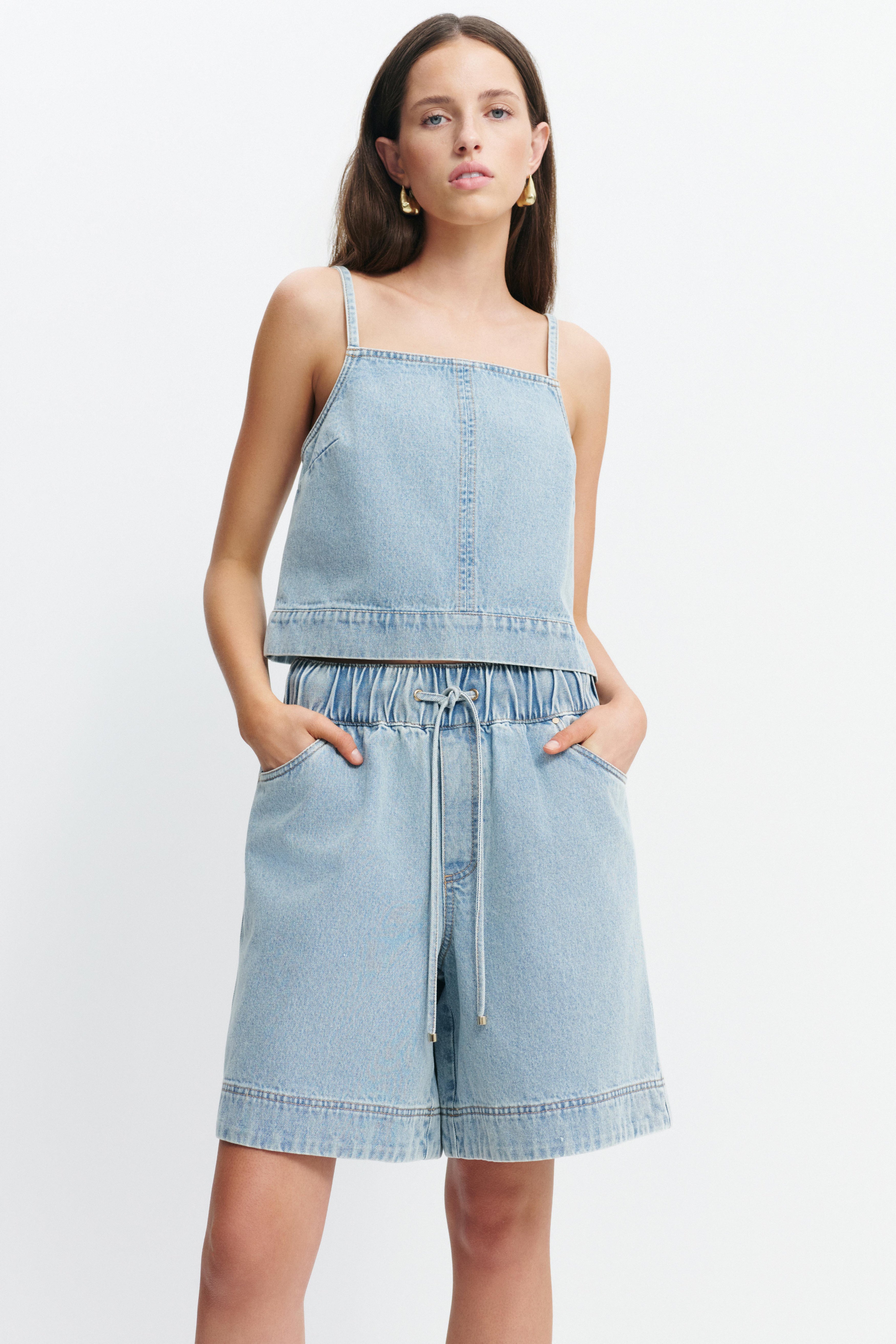 Matilda Denim Top