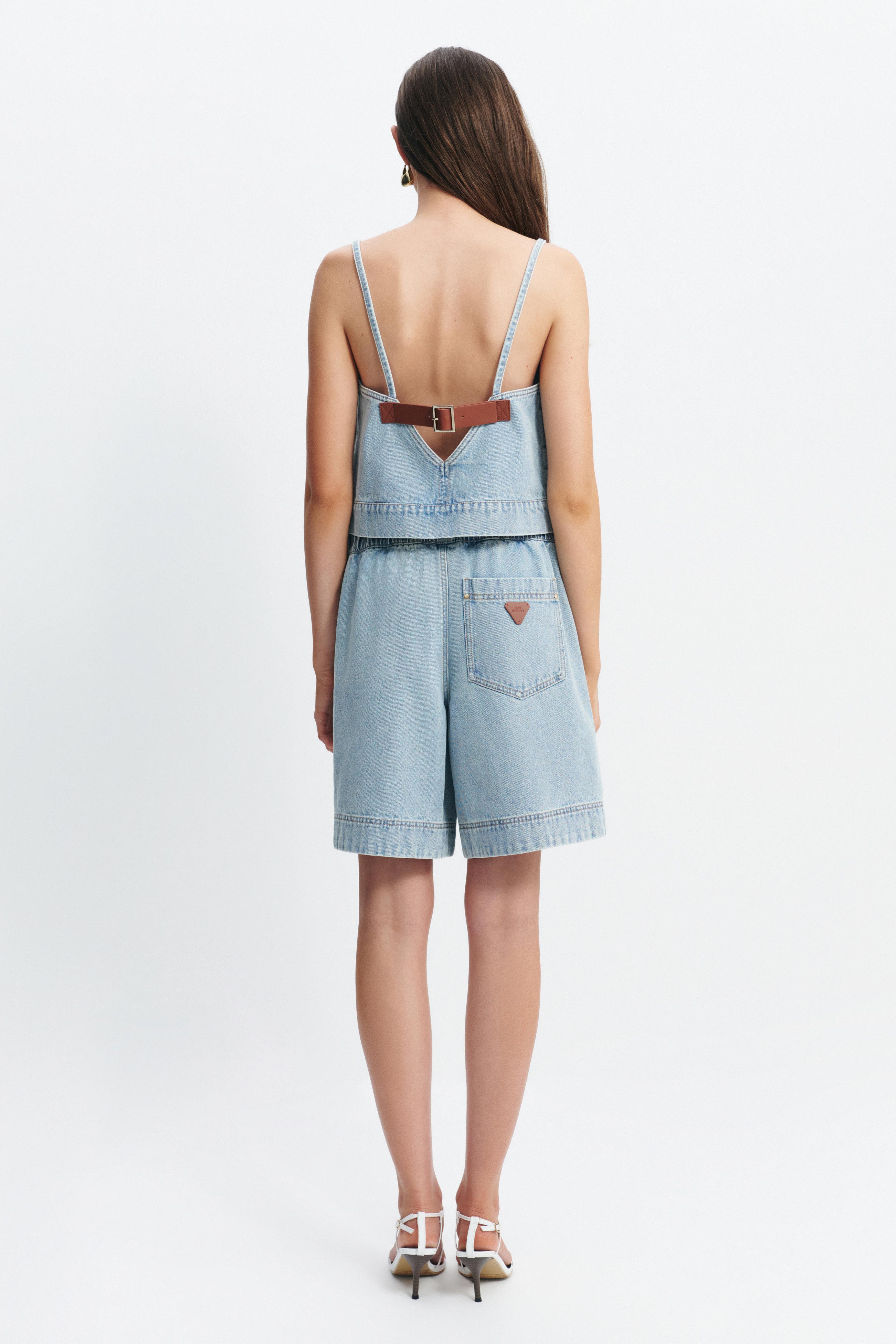 Matilda Denim Top