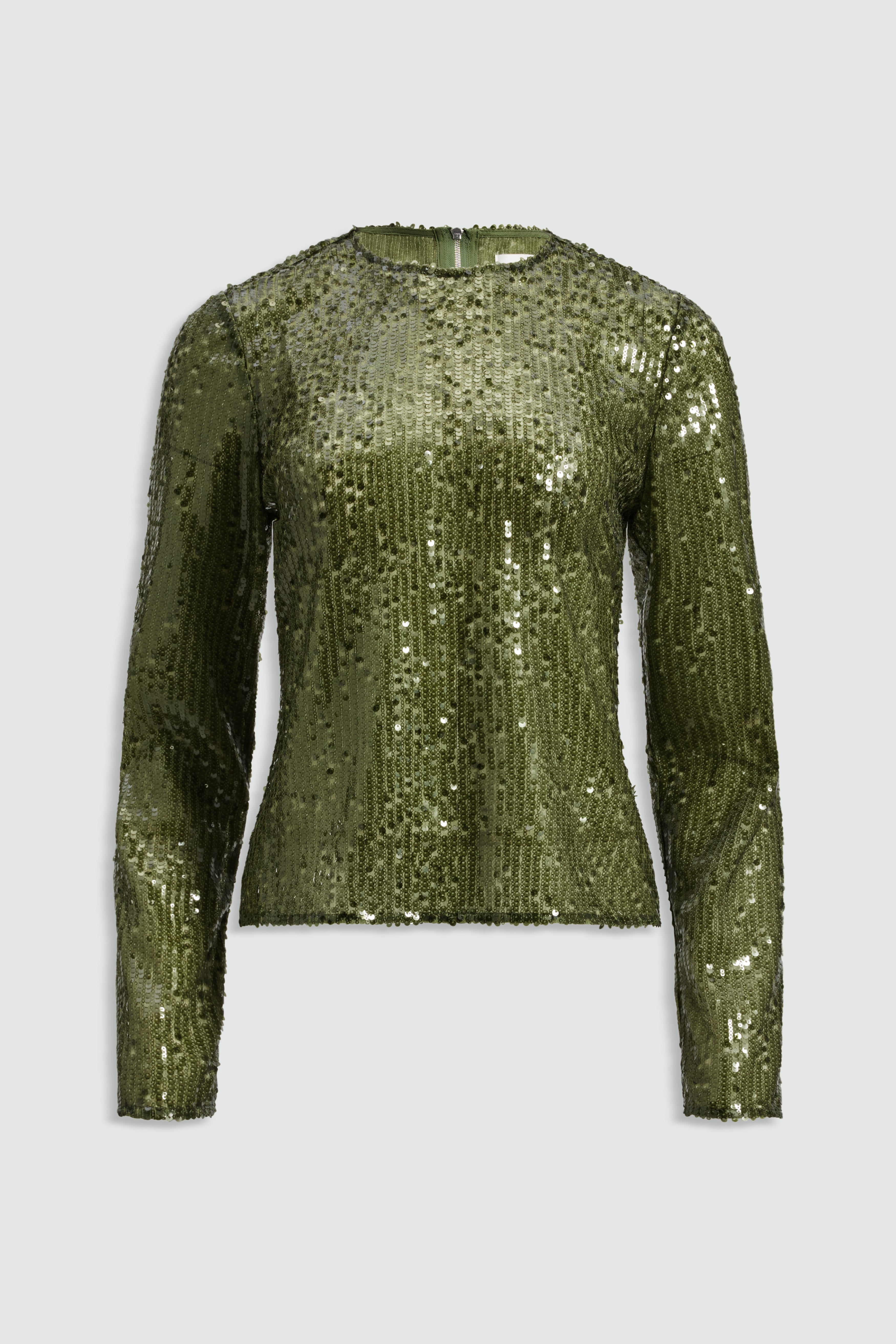 Althira Long Sleeve Sequin Top