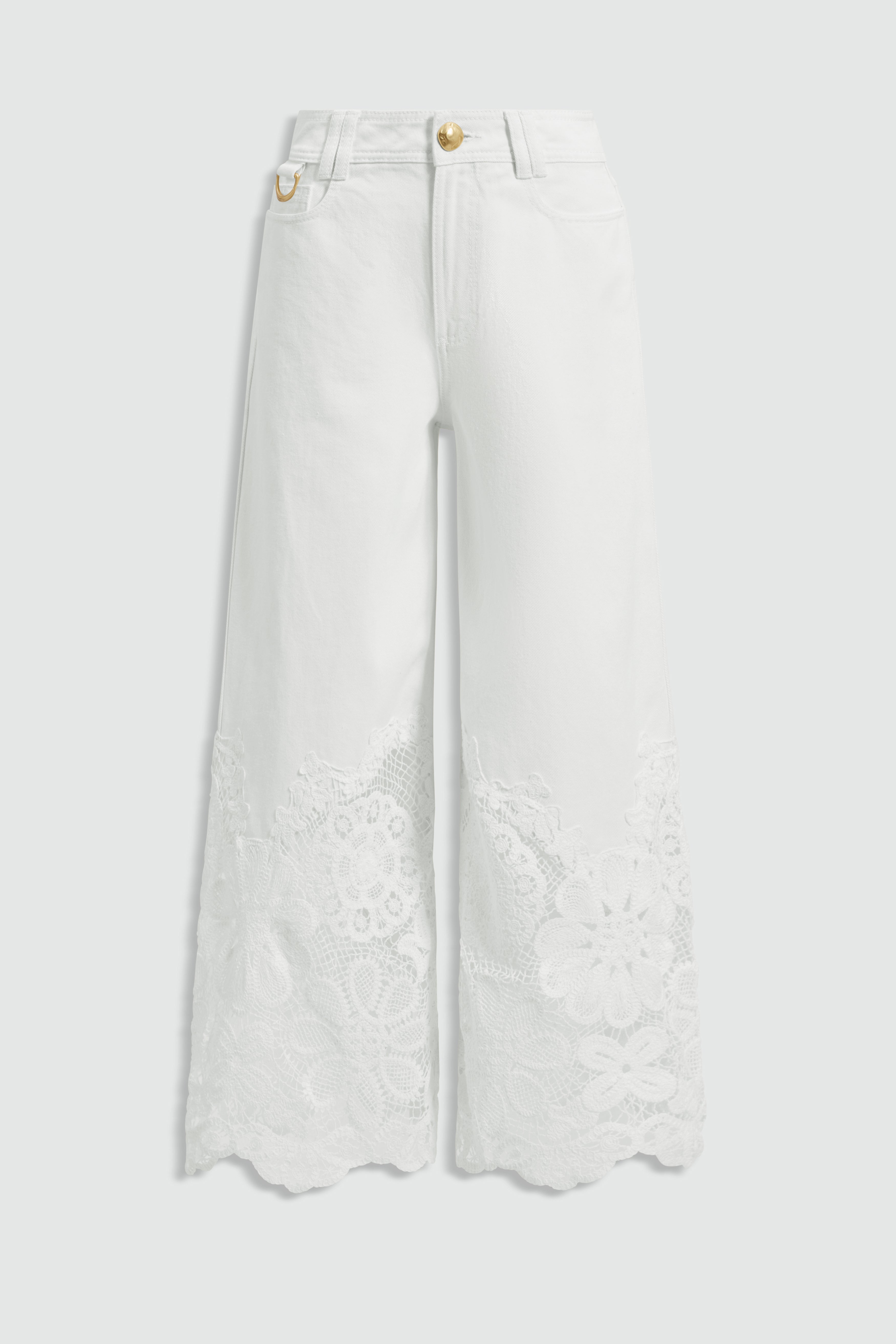 Sardinia Crochet Hem Jeans