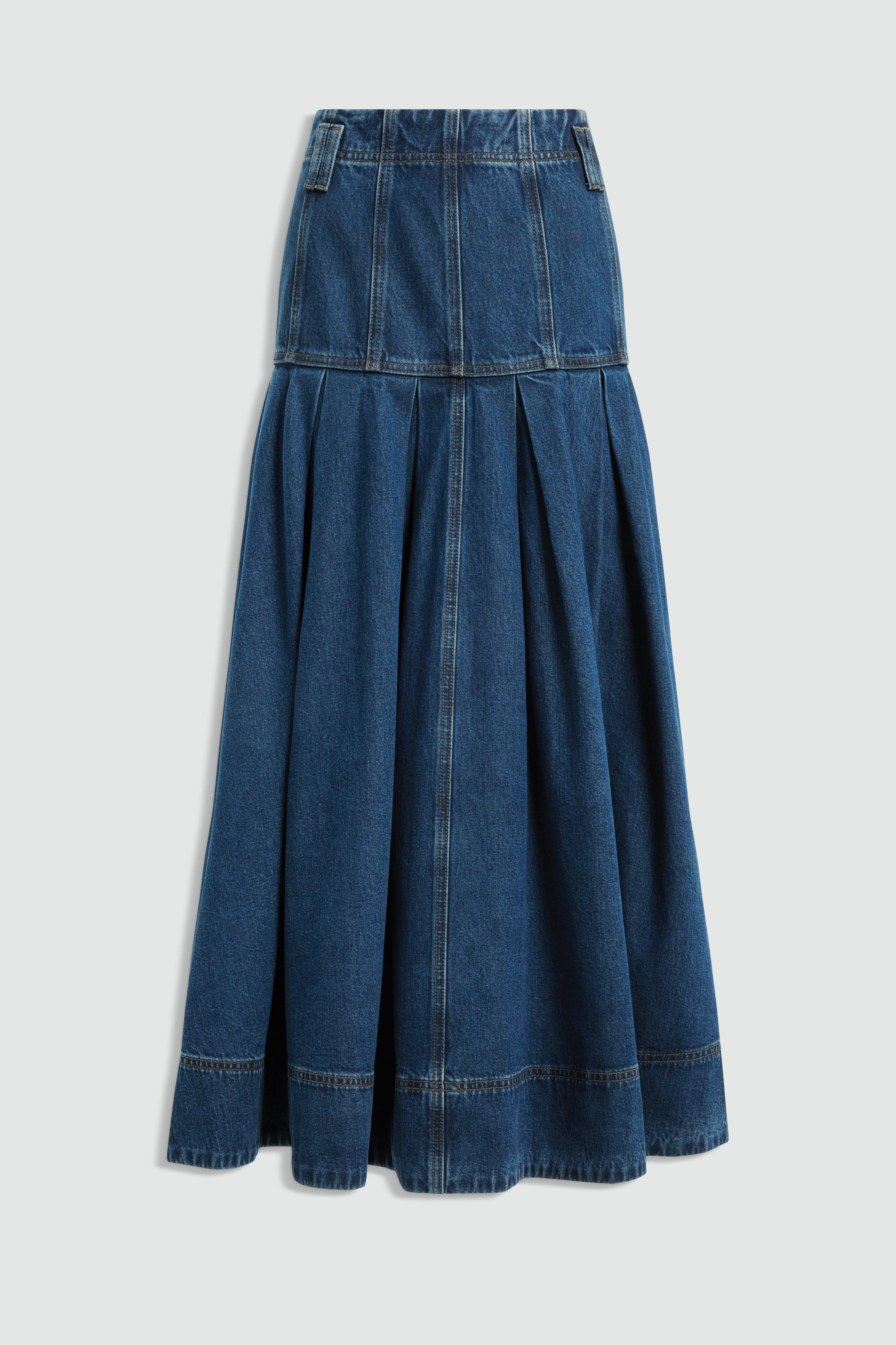 Vaila Denim Midi Skirt