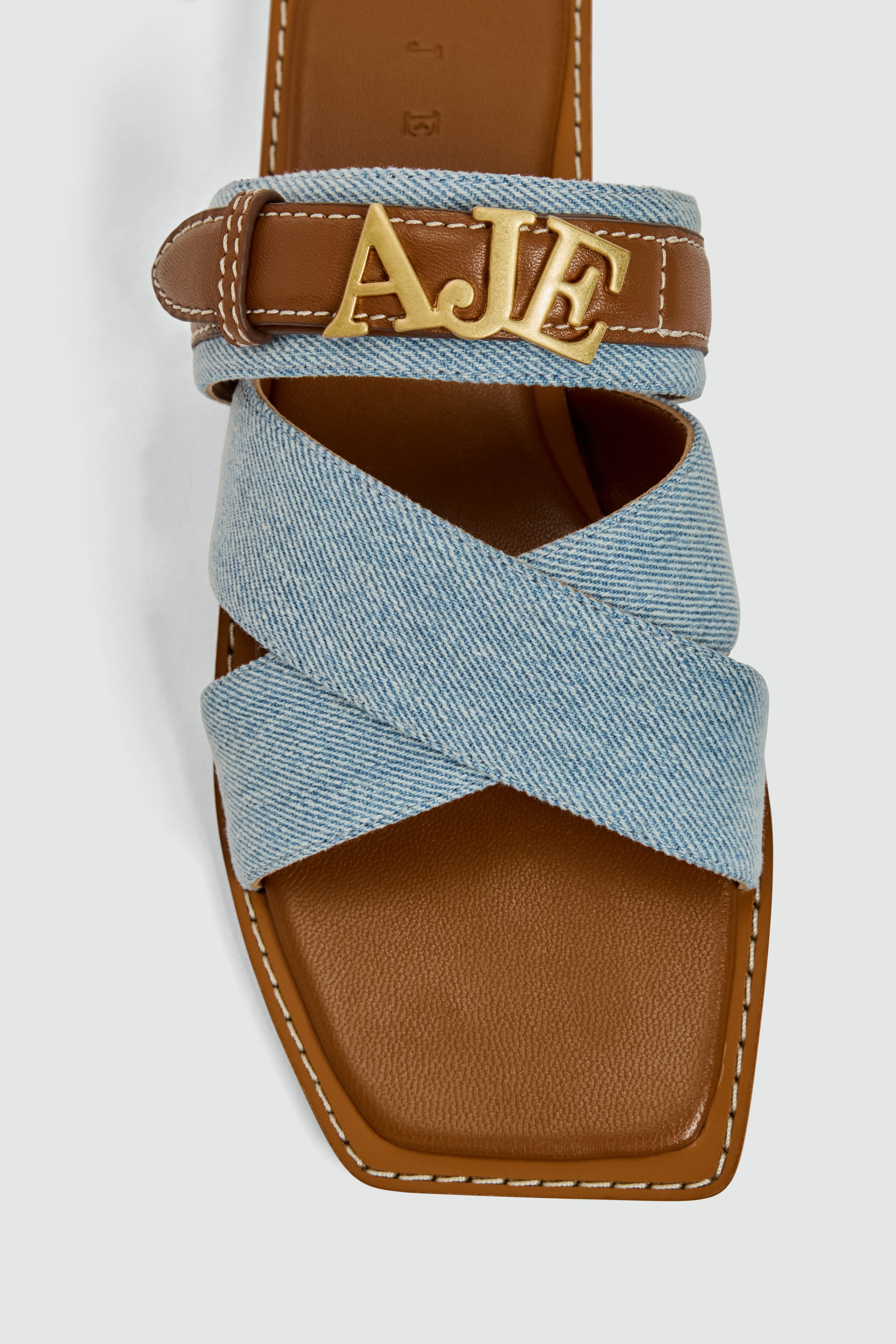 Sllidde Liberty Logo Slide | Denim | Aje – Aje NZ
