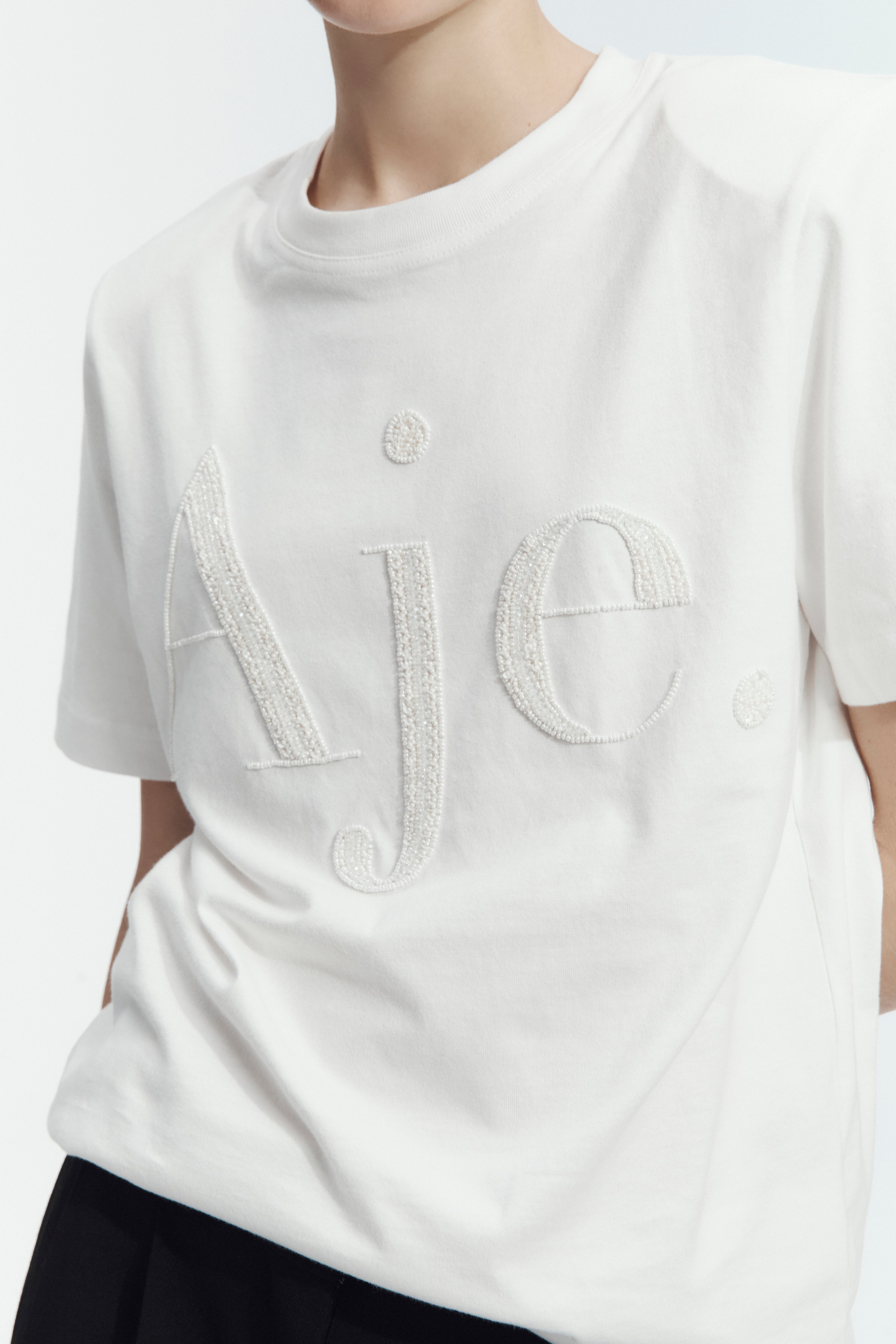 Argelia Embellished Logo Tee