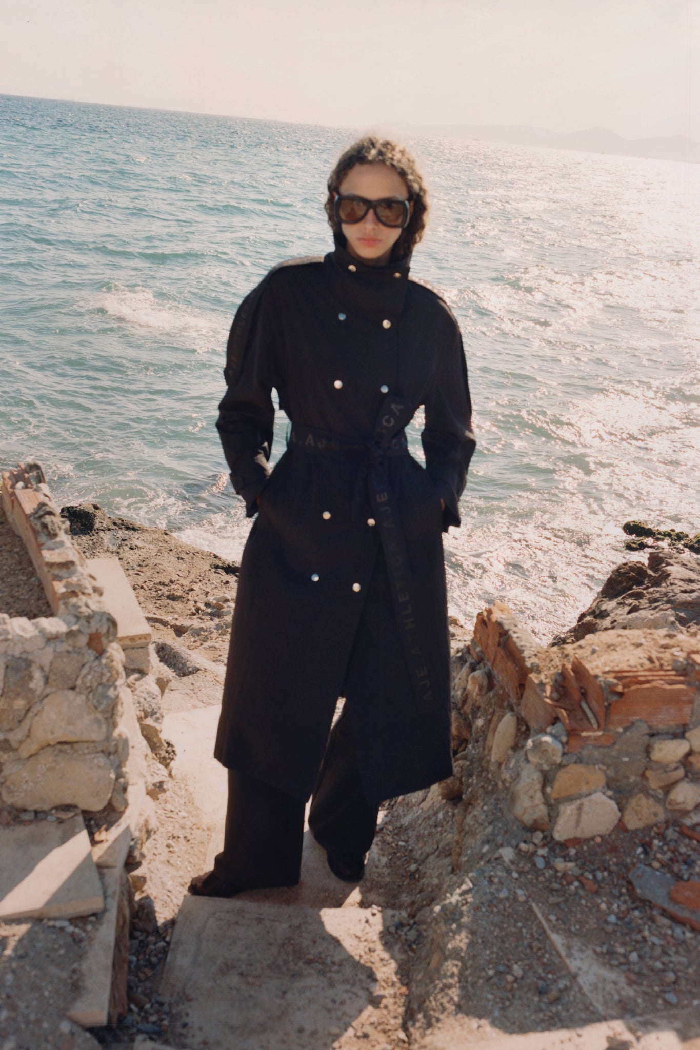 Textured AA Trench Coat