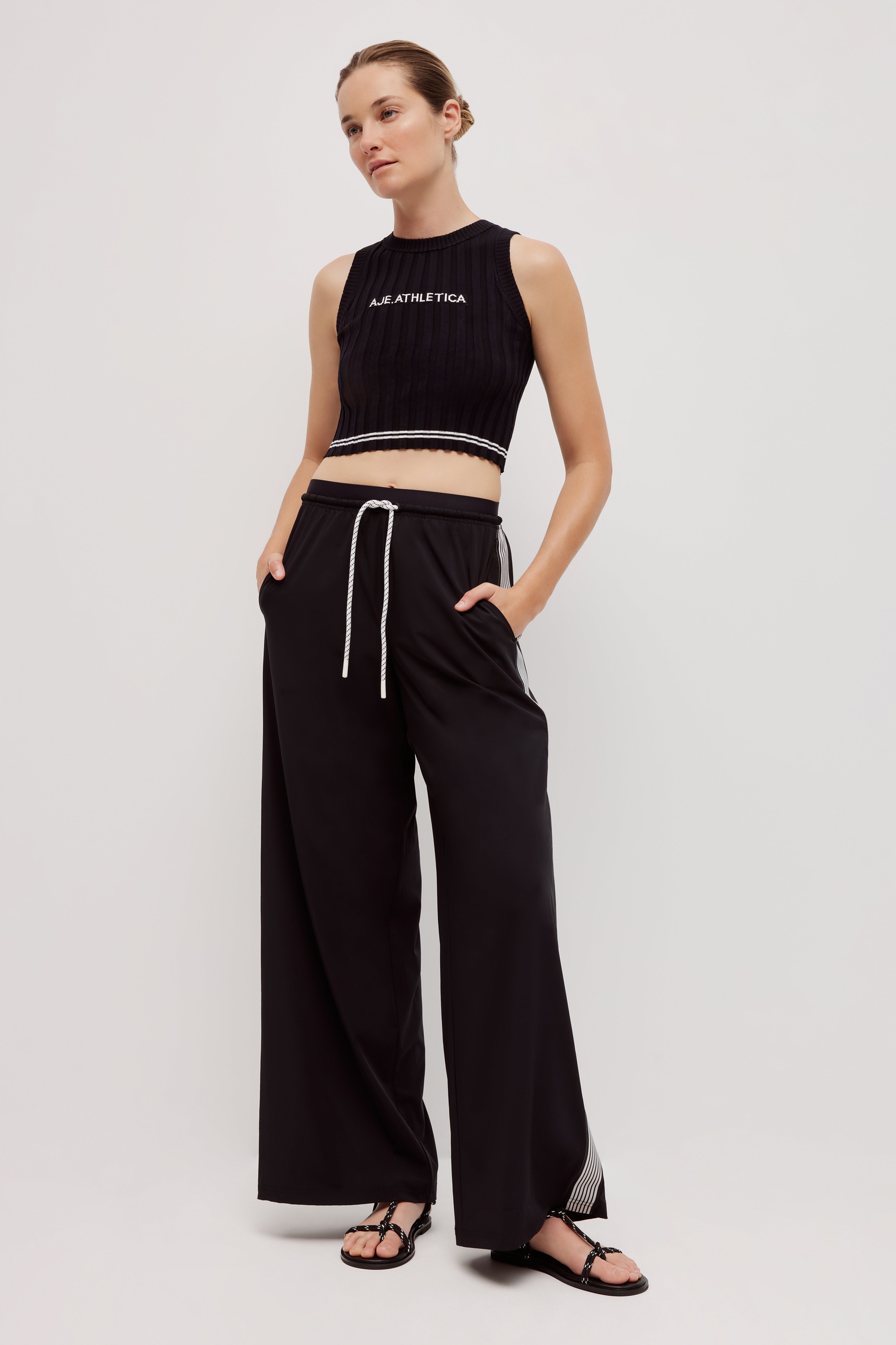 Double Waist Band Logo Pant 513
