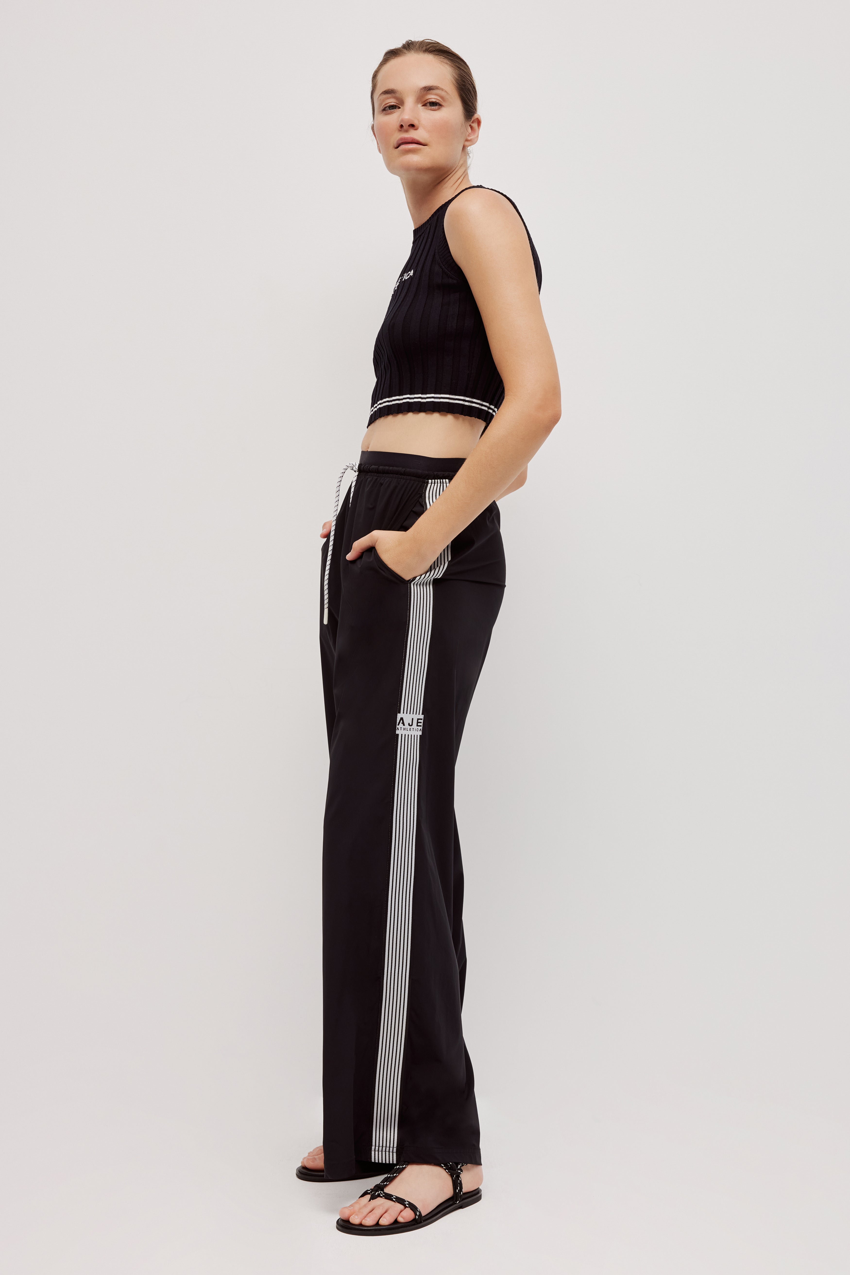 Double Waist Band Logo Pant 513